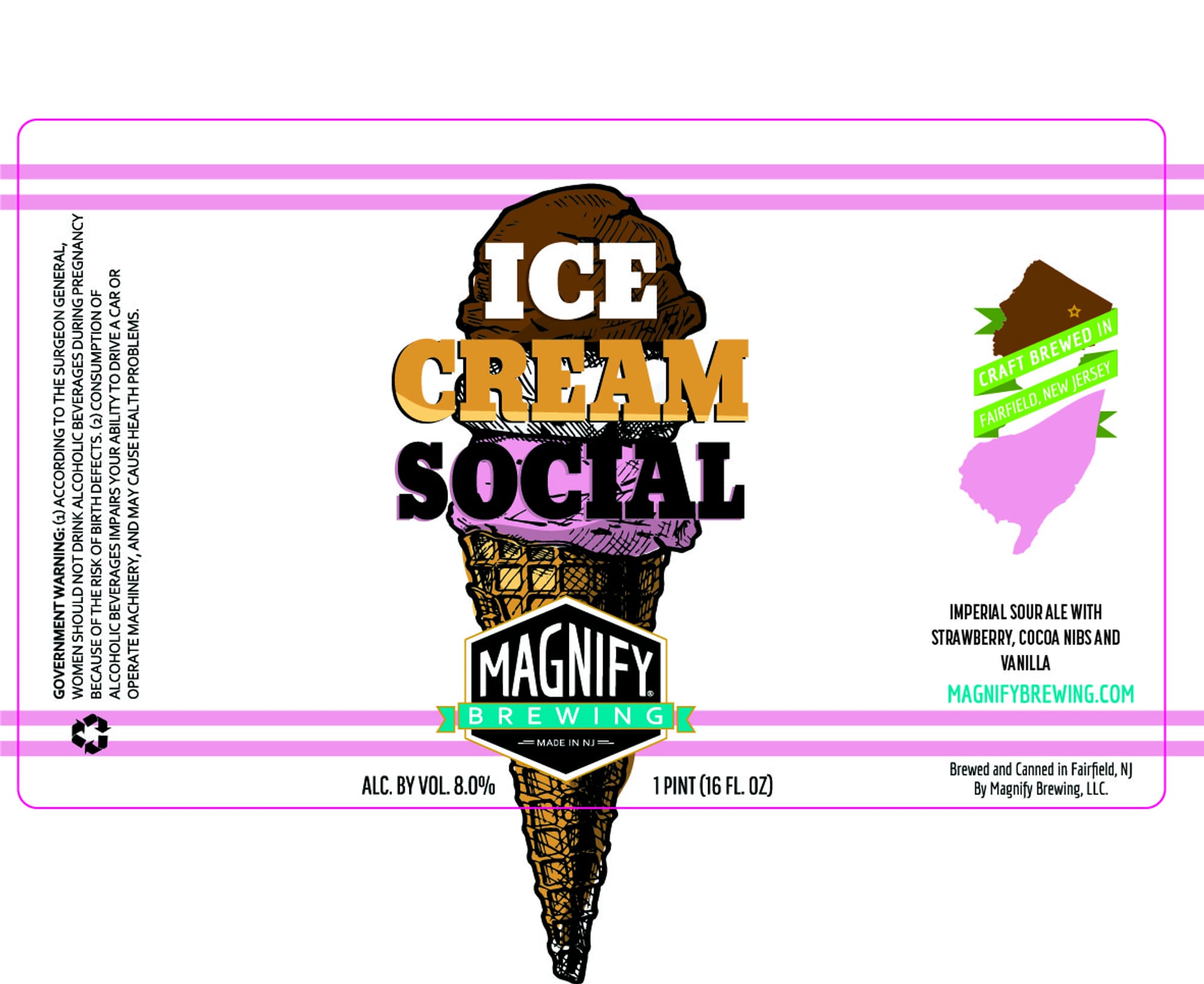 Ice Cream Social by Magnify Brewing - beer label