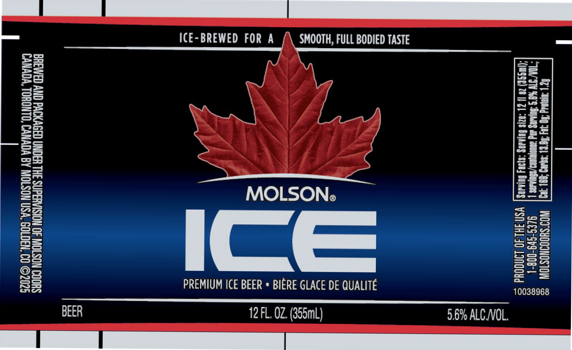 Ice by Molson - beer label