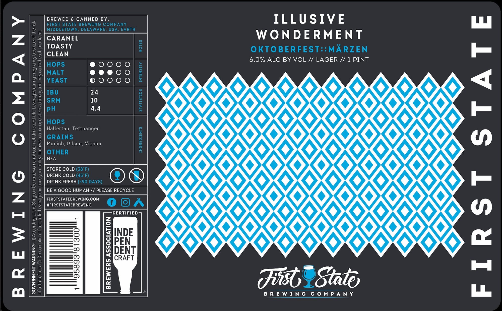 Illusive Wonderment by First State Brewing Company - beer label