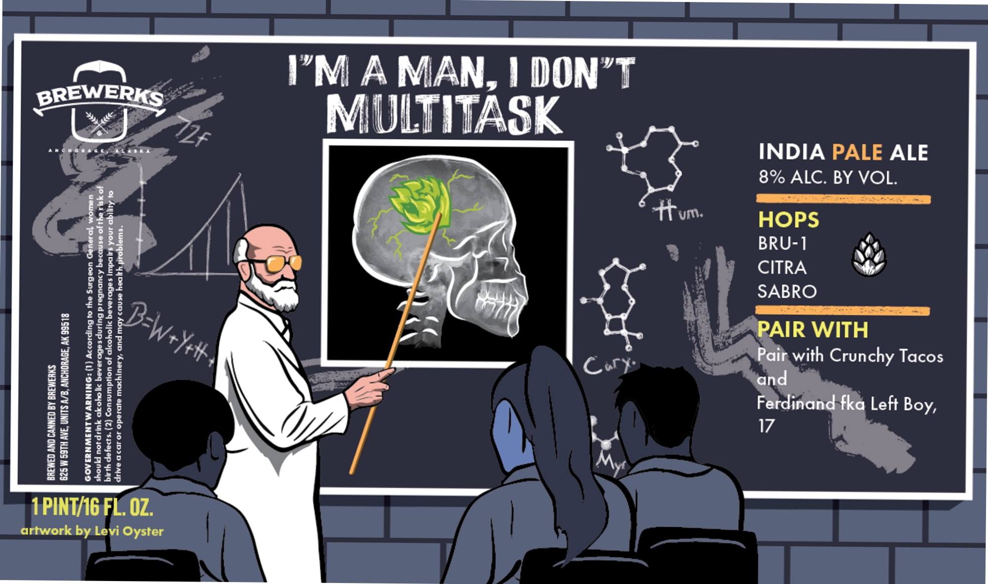 I’m A Man, I Don’t Multitask by Brewers & Co. - beer label