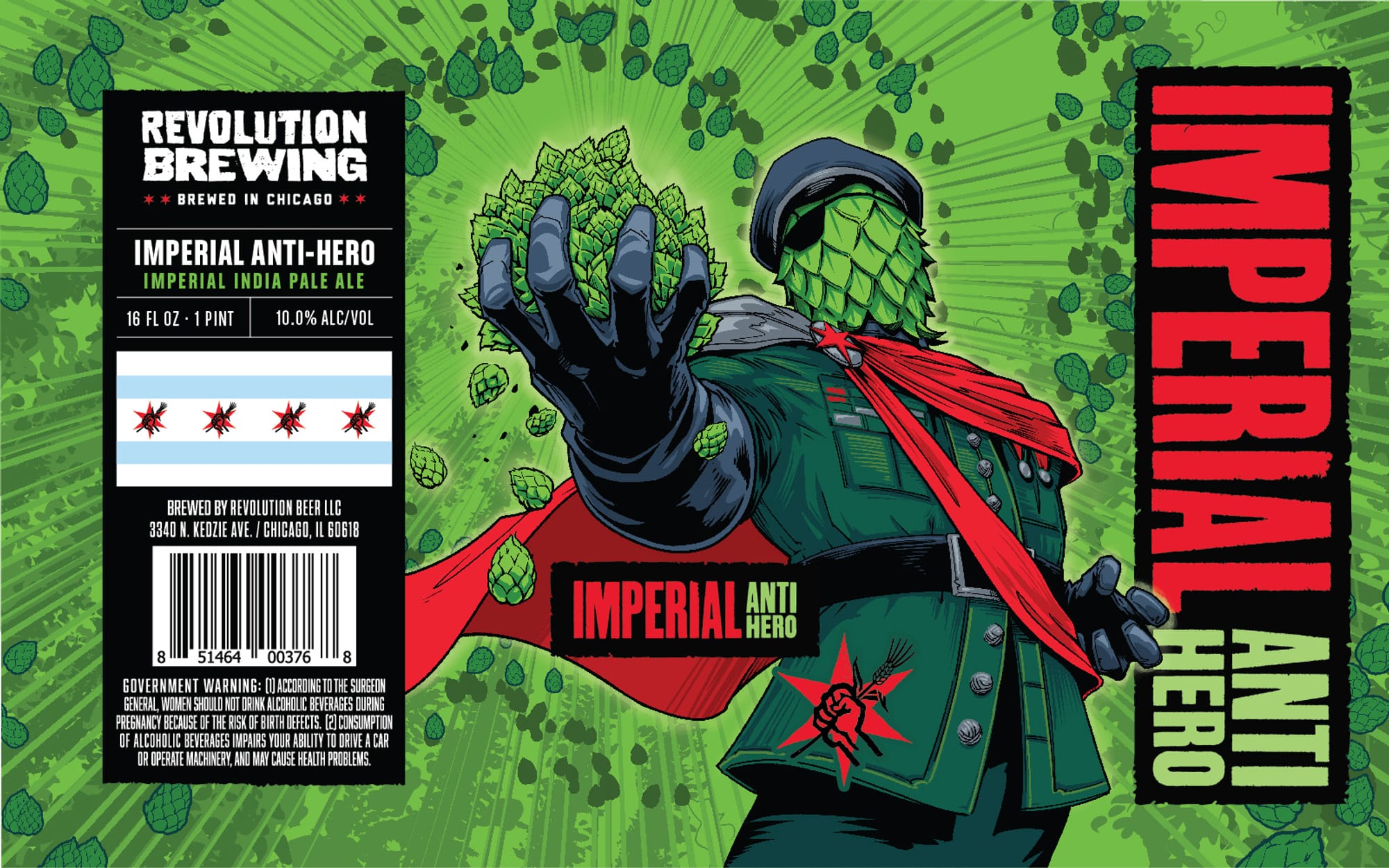 Imperial Anti-Hero by Revolution Brewing - beer label