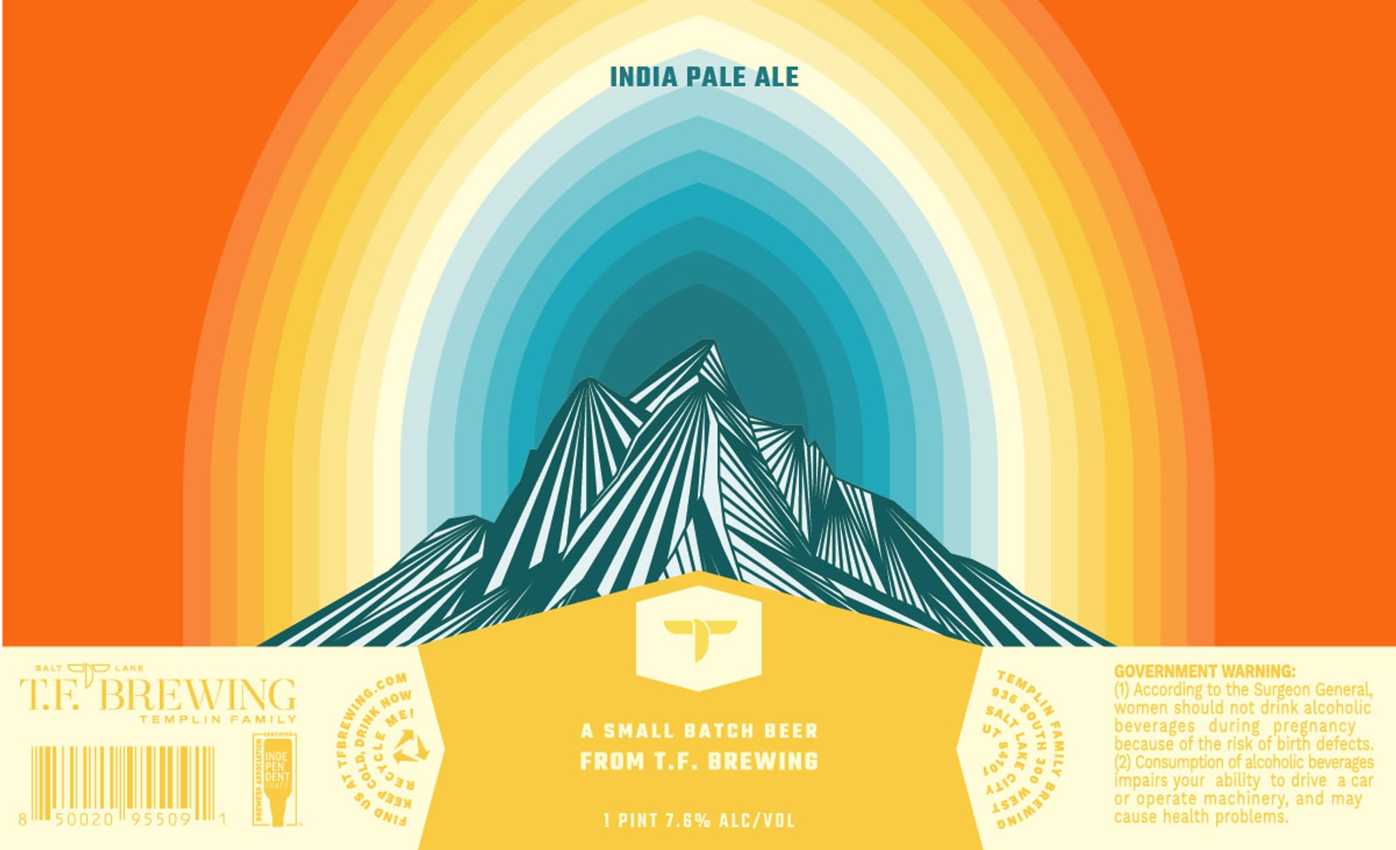 India Pale Ale by T.F. Brewing - beer label