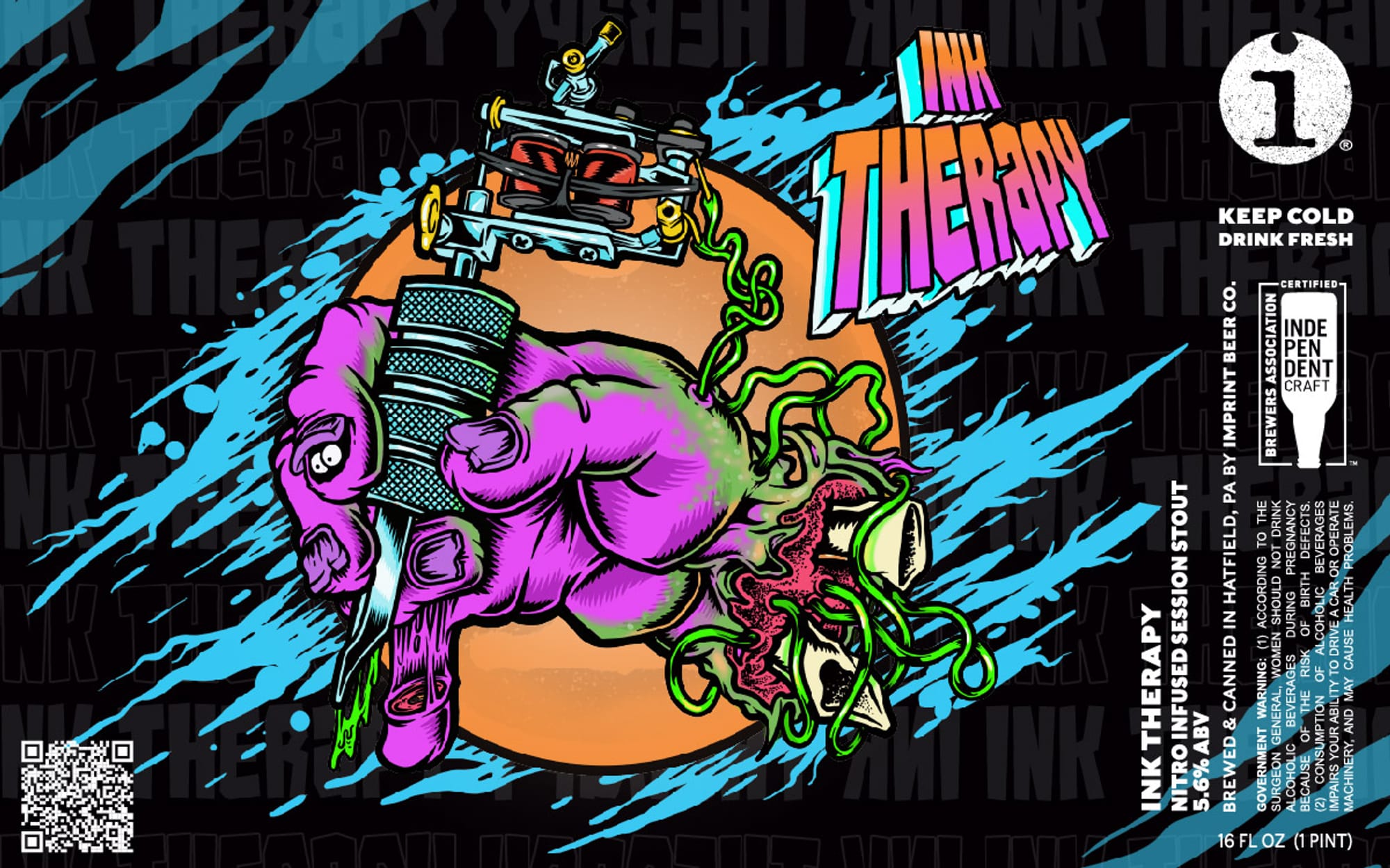 Ink Therapy by Independent Beer Co. - beer label