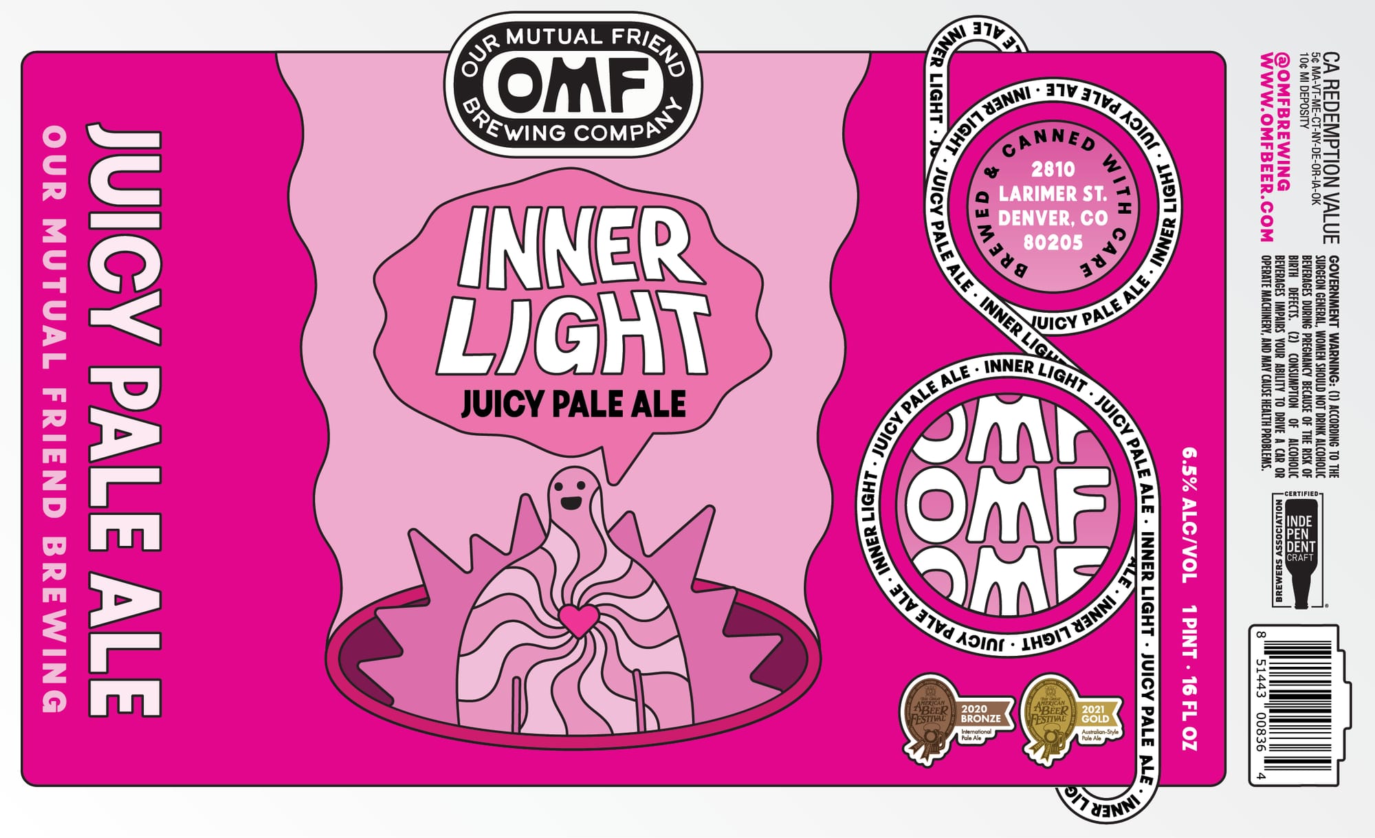 Inner Light by Our Mutual Friend Brewing Company - beer label