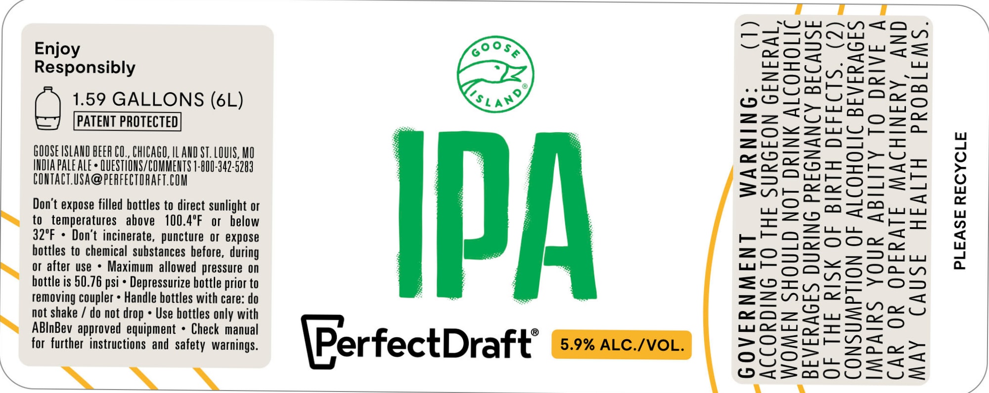 IPA by Goose Island - beer label