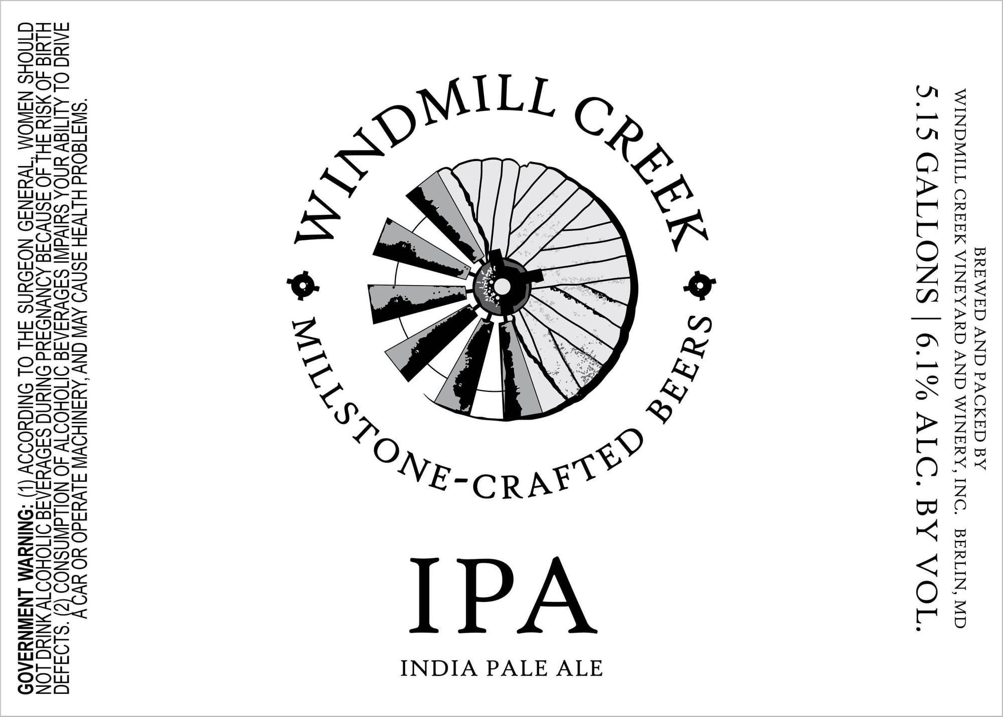 IPA by Windmill Creek Beers - beer label