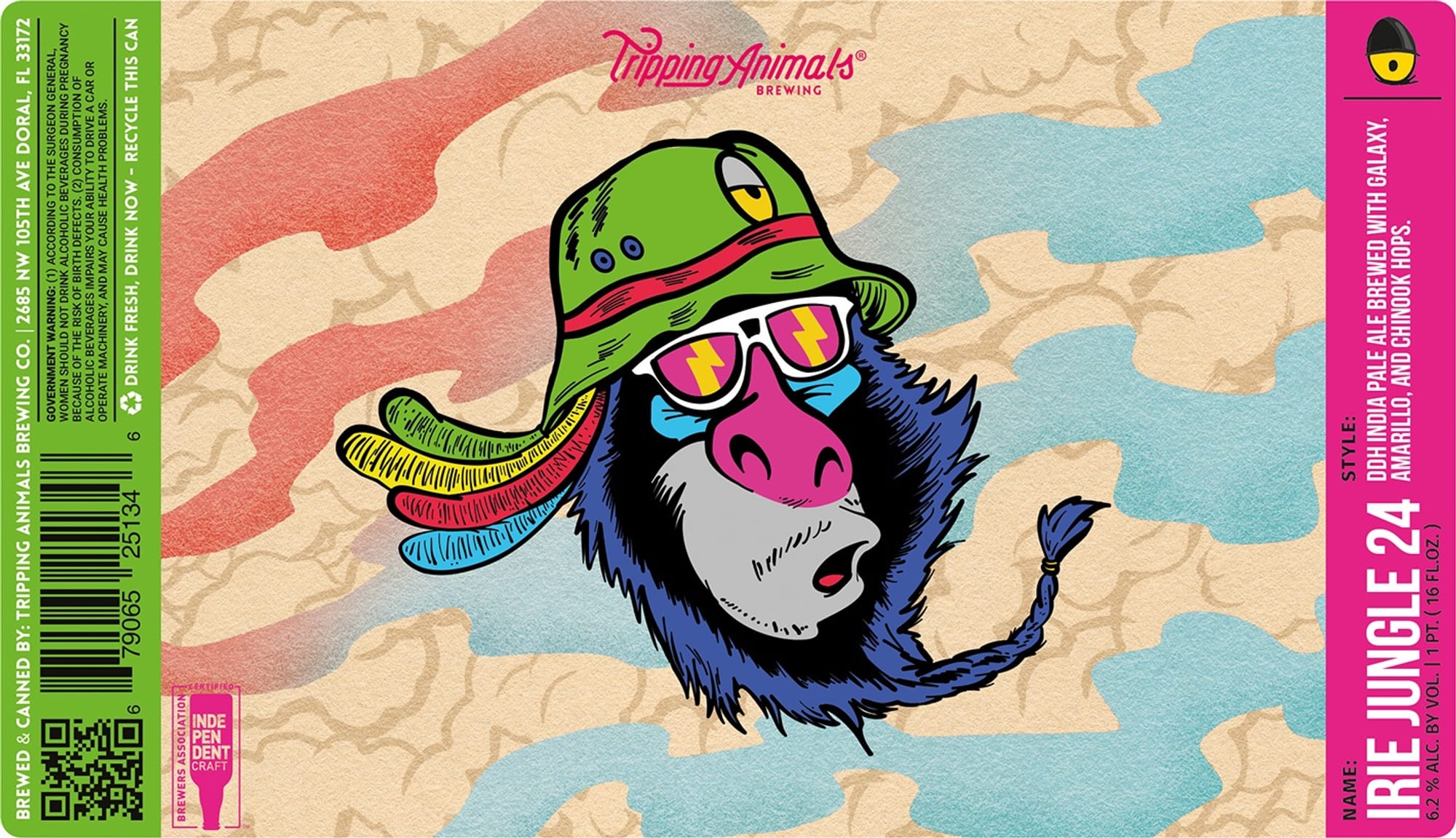 Irie Jungle by Tripping Animals Brewing - beer label