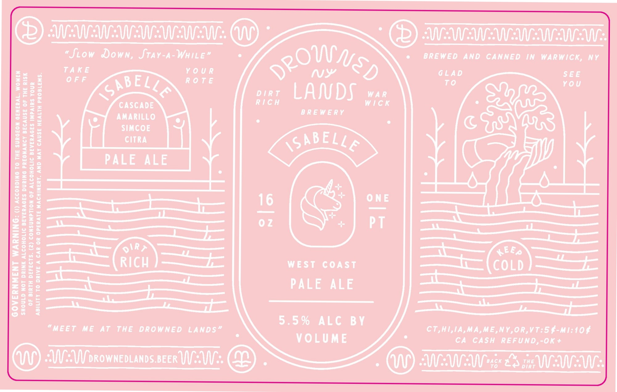 Isabelle by Drowned Lands Brewery - beer label