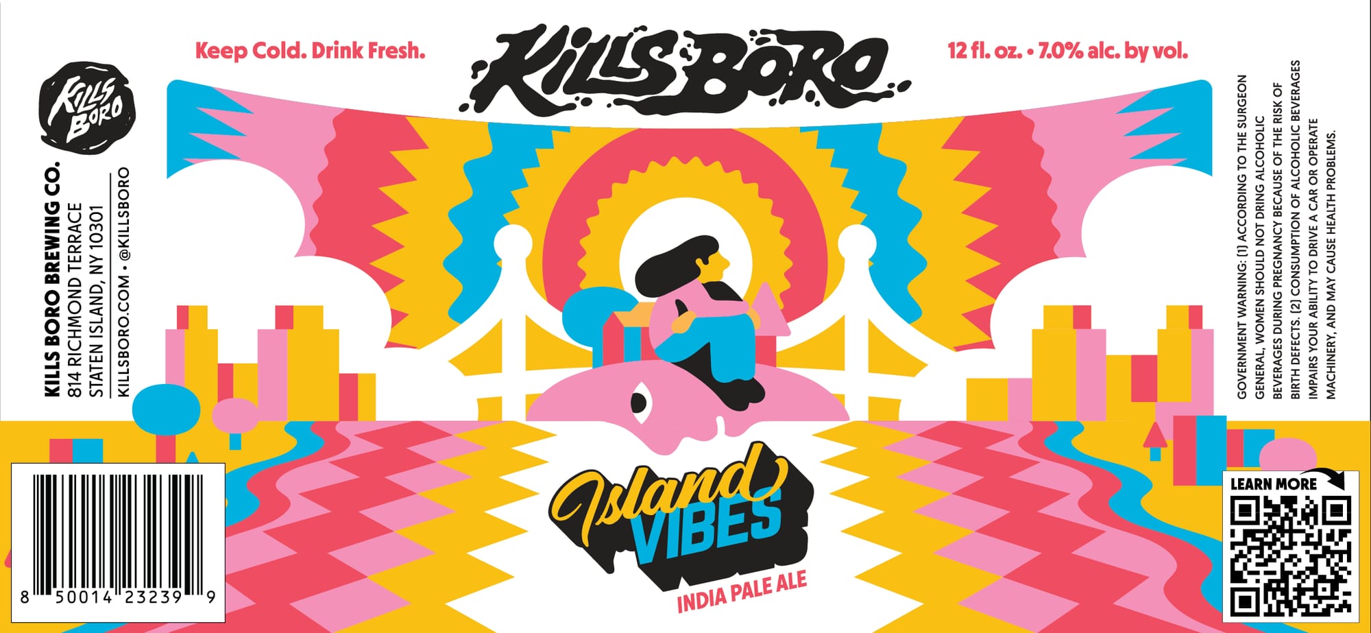 Island Vibes by Kills Boro Brewing Co. - beer label