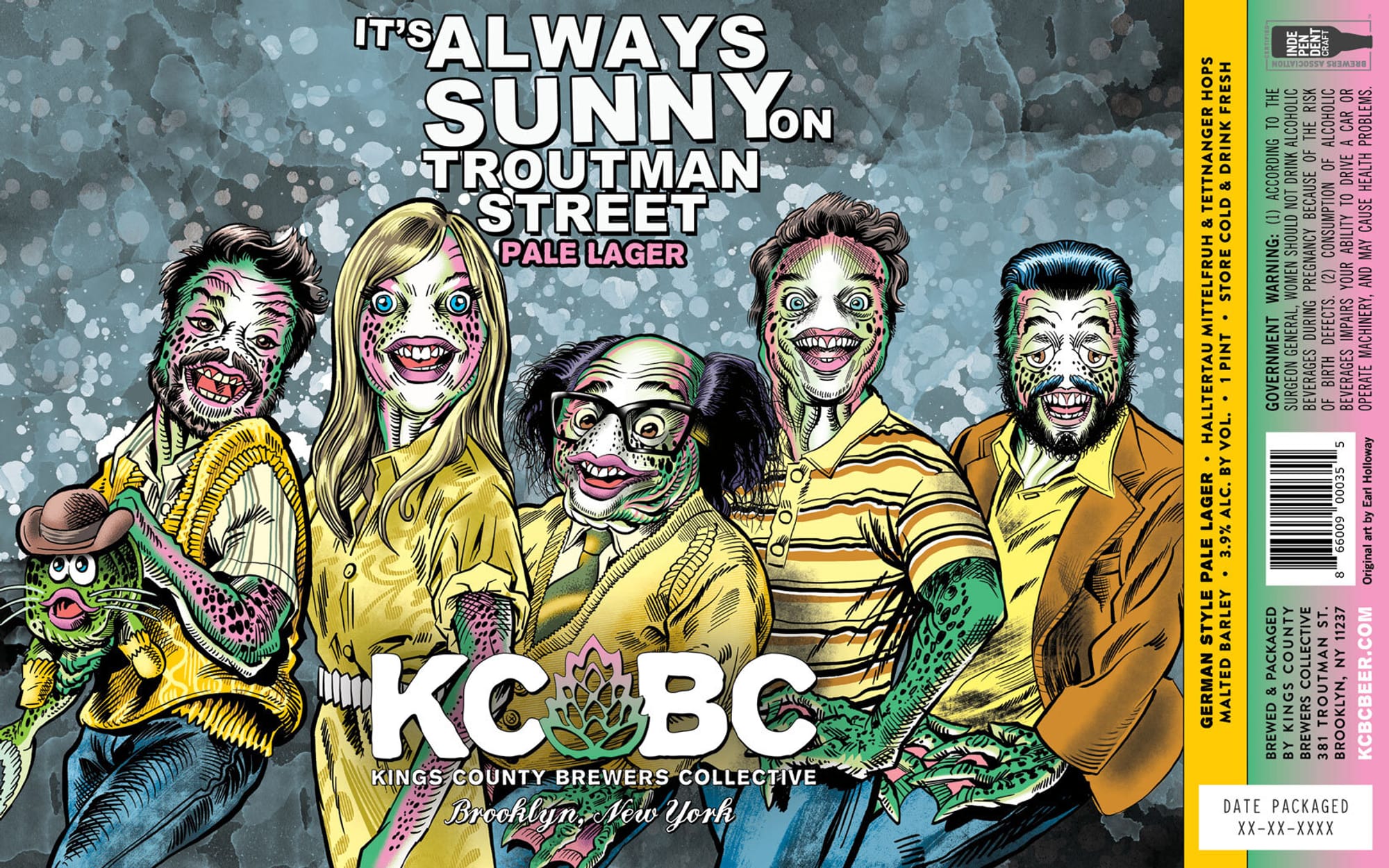 It’s Always Sunny in Troutman Street by Kings County Brewers Collective - beer label