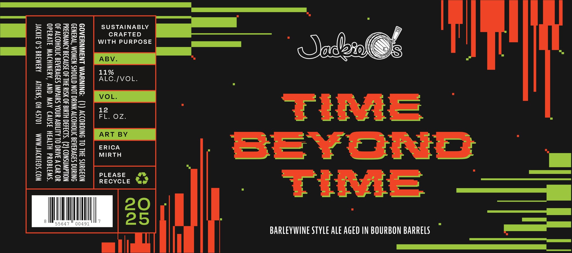 Time Beyond by Jackie O’s Brewery - beer label