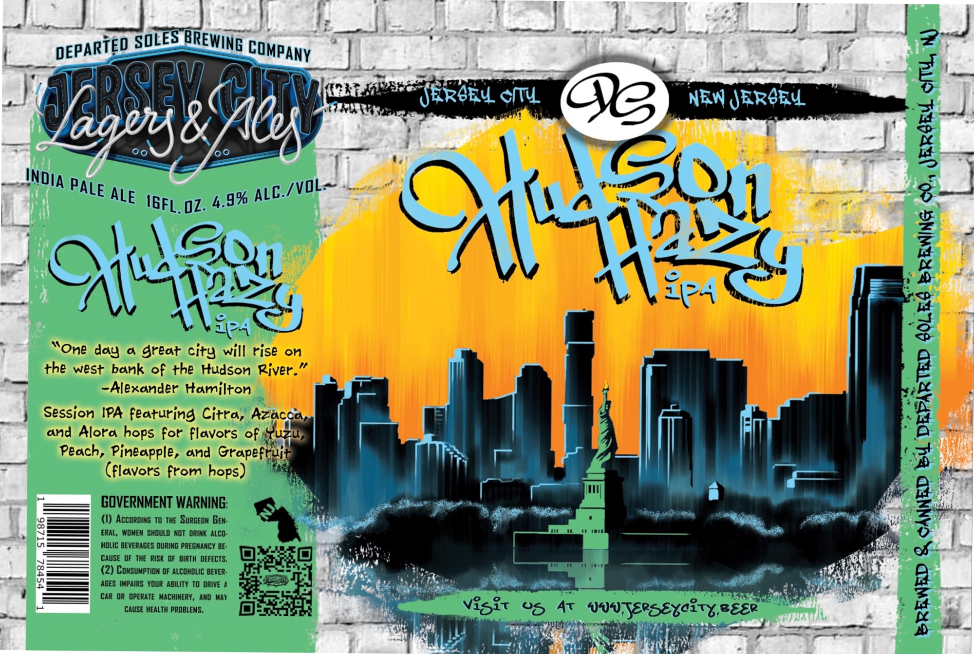 Jagers & Ales Hudson Horizon by Departed Sōles Brewing Company - beer label