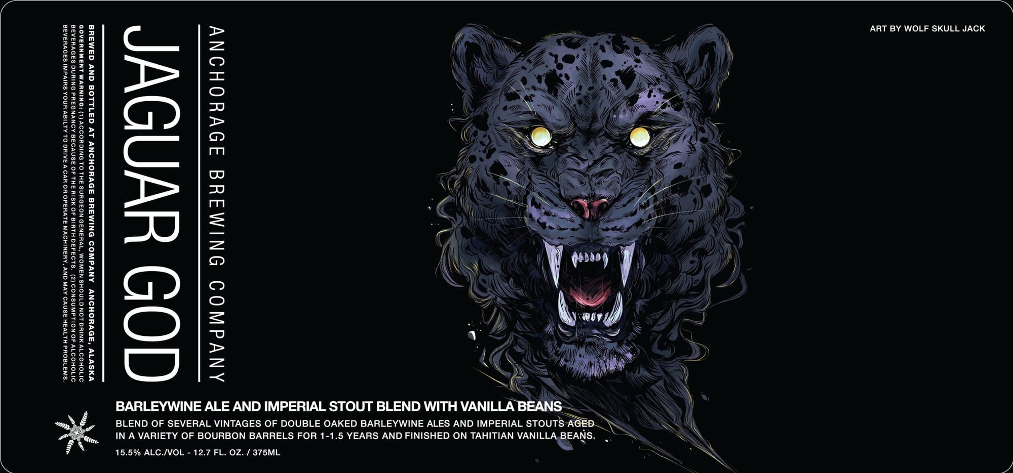Jaguar God by Anchorage Brewing Company - beer label