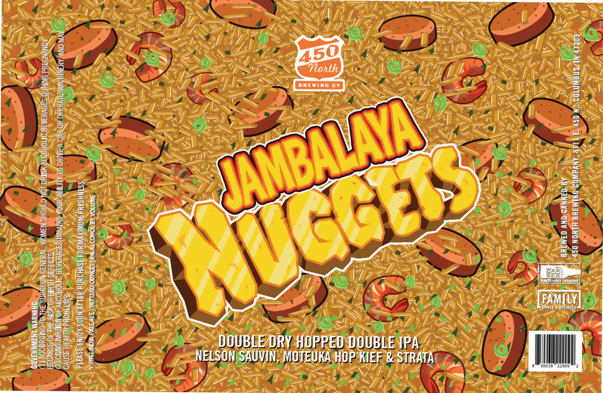 Jambalaya by 450 North Brewing Co. - beer label
