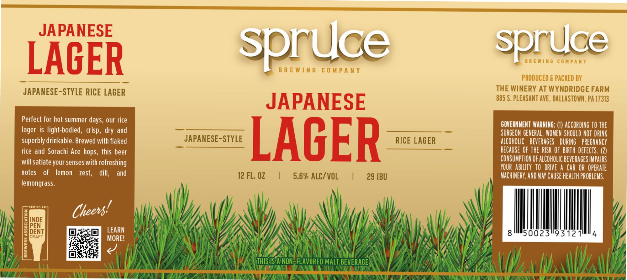 Japanese Lager by The Winery at Wyndridge Farm - beer label