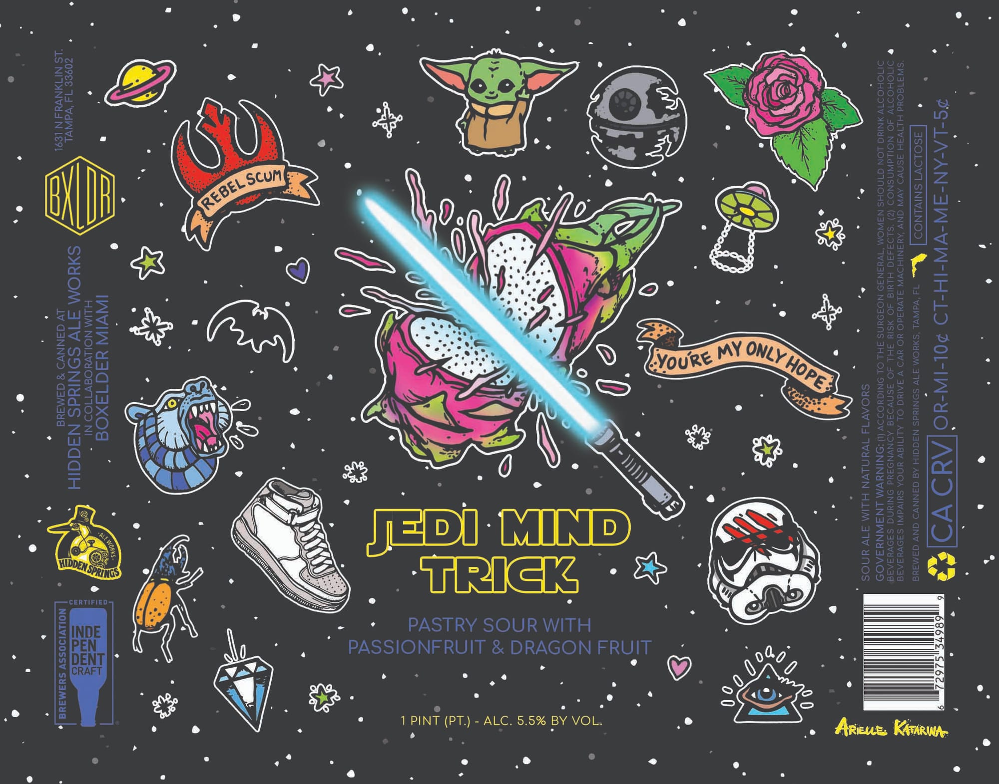 Jedi Mind Trick by Rebel Scum - beer label