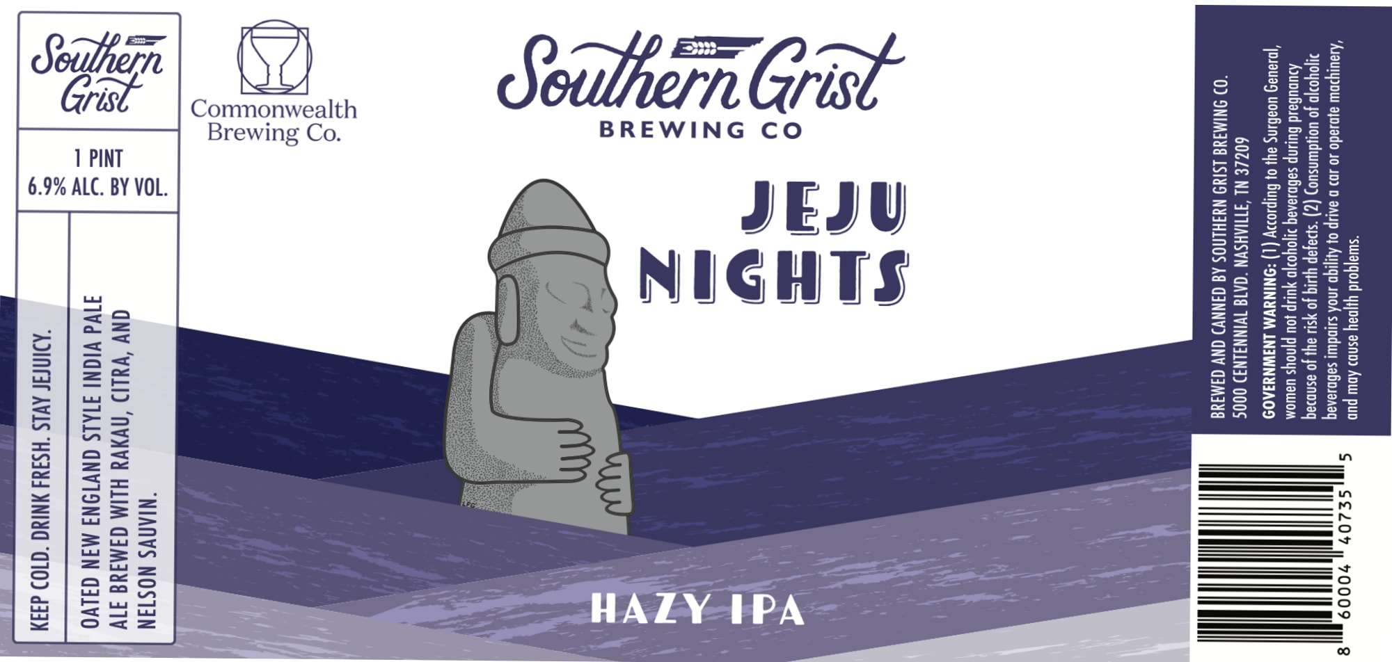 Jeju Nights by Southern Grist Brewing Co. - beer label