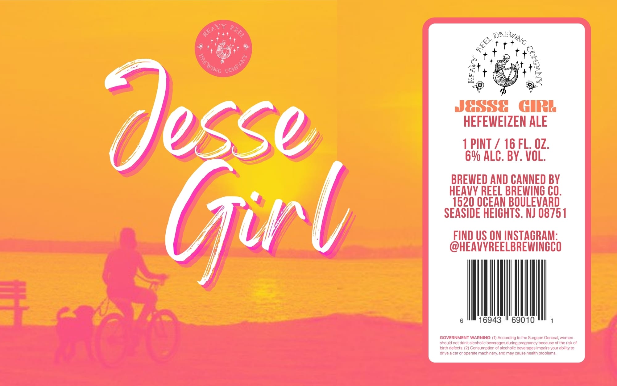 Jesse Girl by Heavy Reel Brewing Co. - beer label