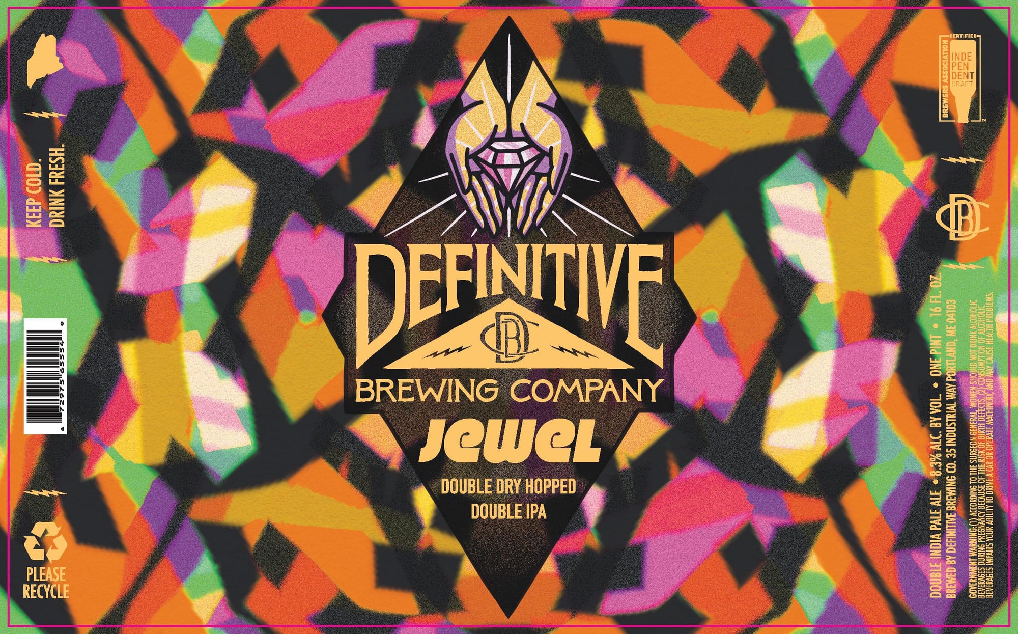 Jewel by Definitive Brewing Company - beer label