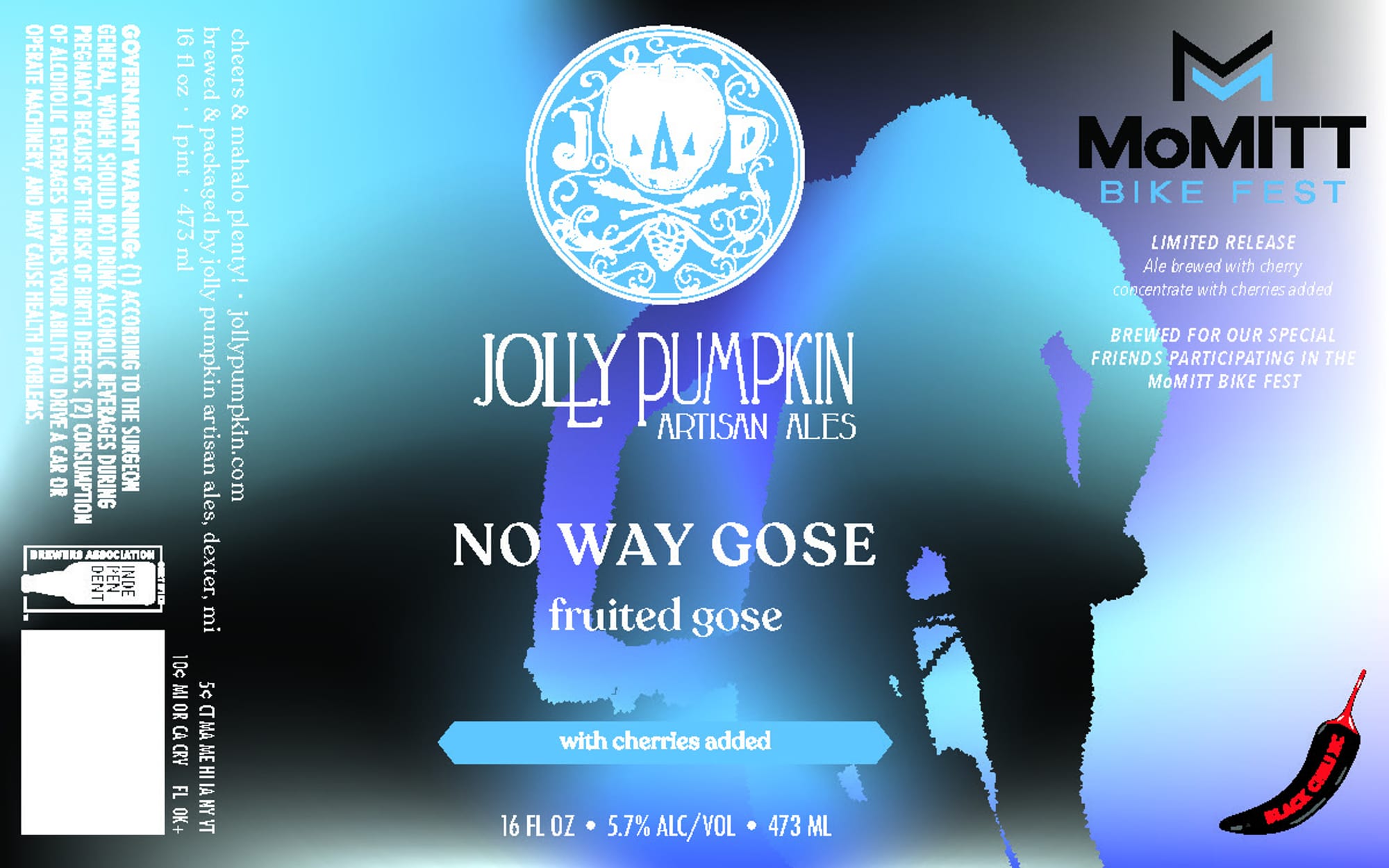 Jolly Pumpkin by Momitt Bike Fest - beer label