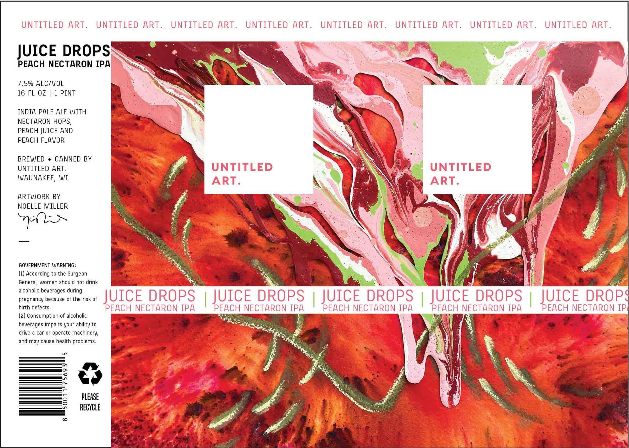 Juice Drops by Untitled Art - beer label