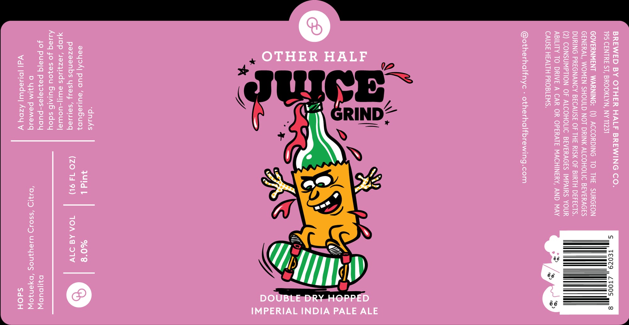 Juice Grind by Other Half Brewing Co. - beer label