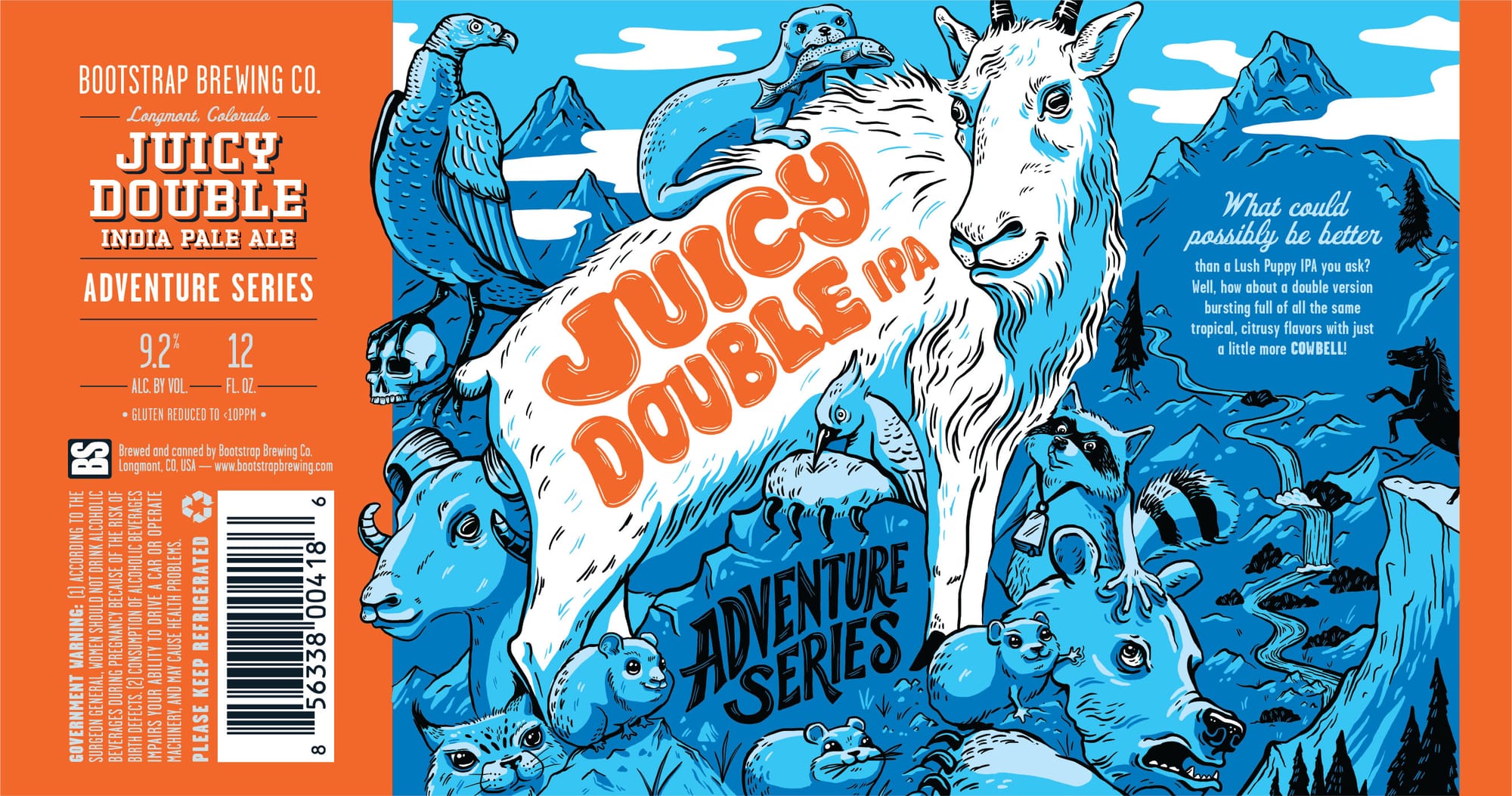 Juicy Double by Bootstrap Brewing Co. - beer label