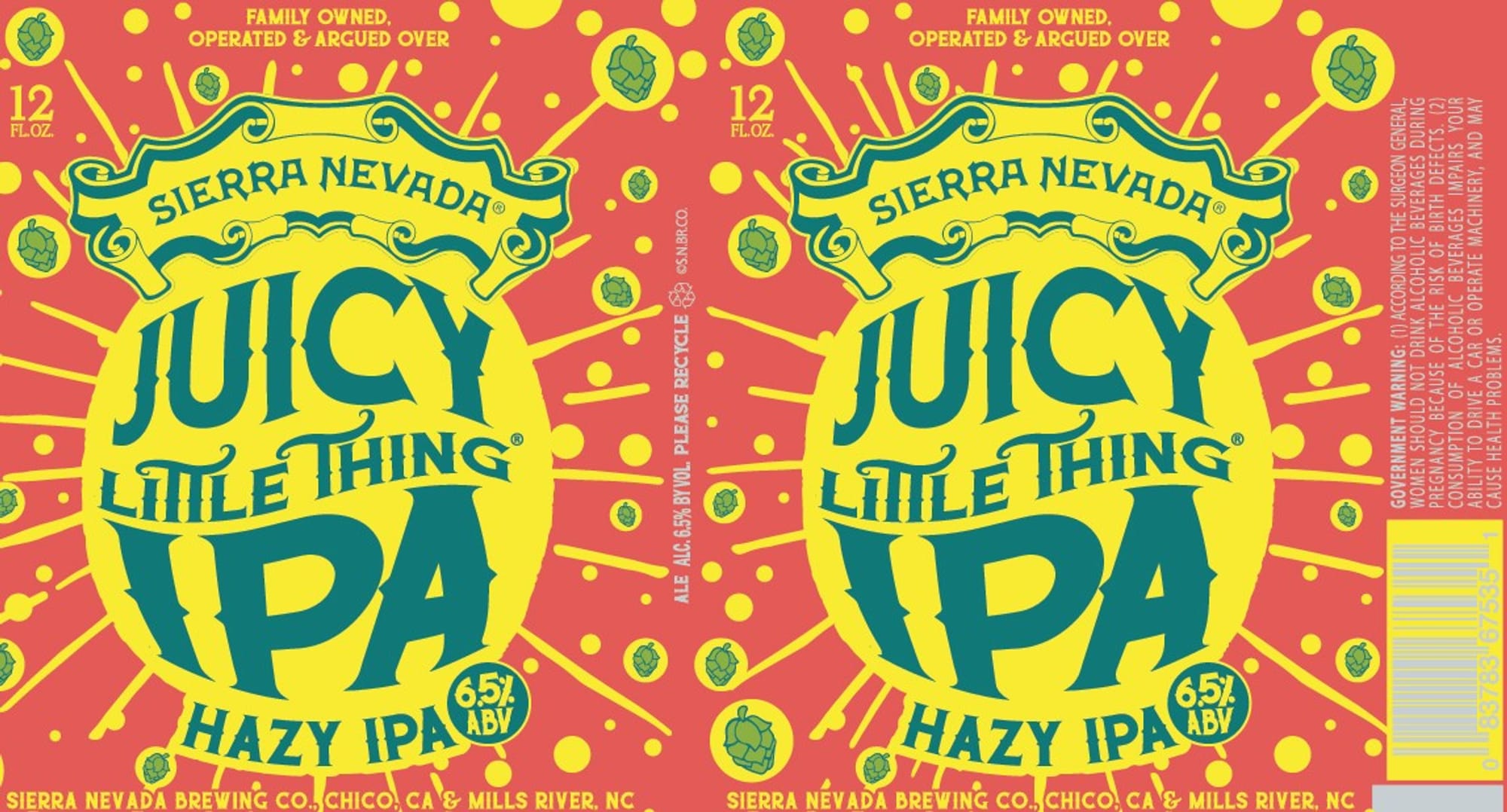Juicy Little Thing Hazy IPA by Sierra Nevada Brewing Co. - beer label