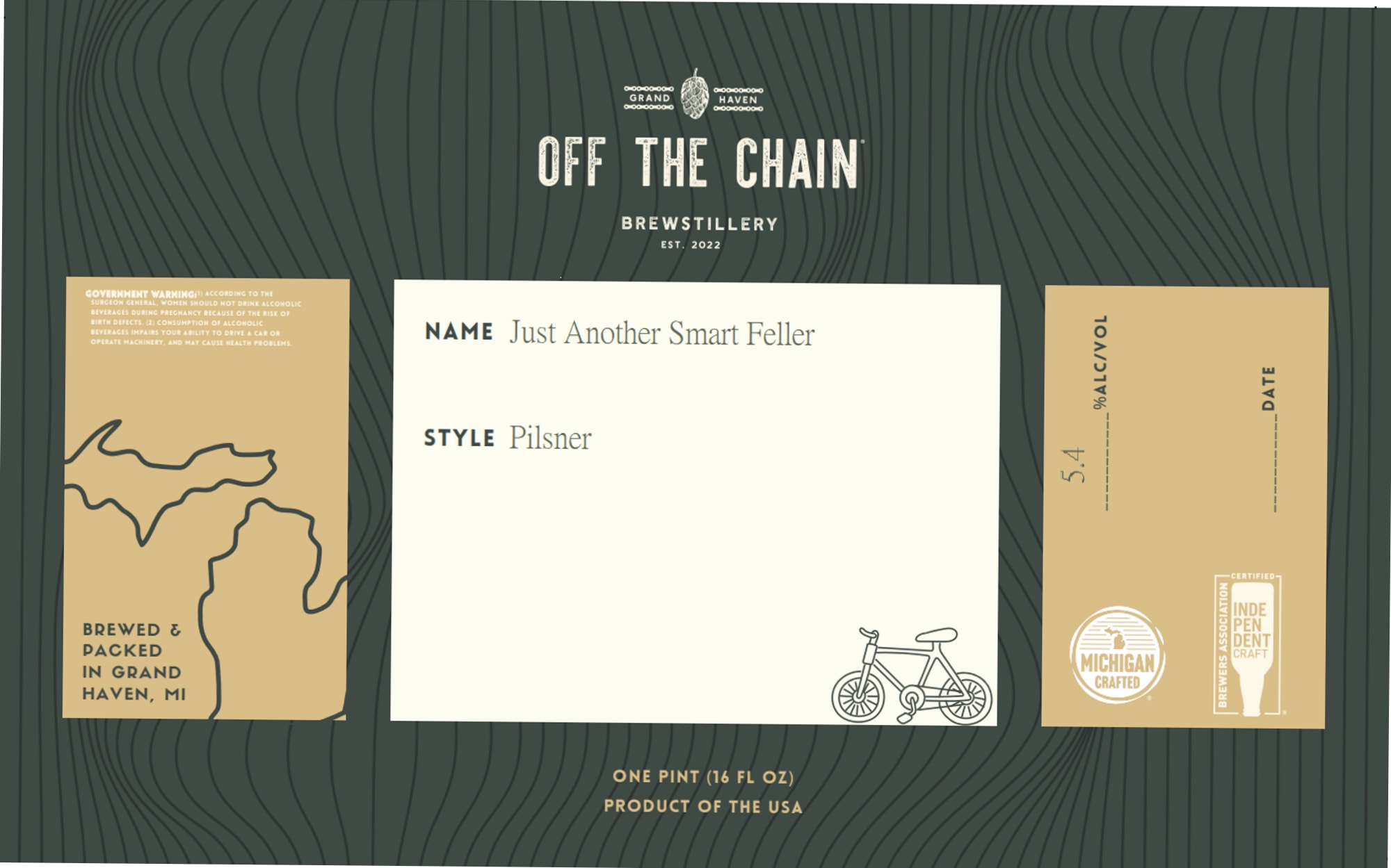 Just Another Smart Feller by Off the Chain Brewstillery - beer label