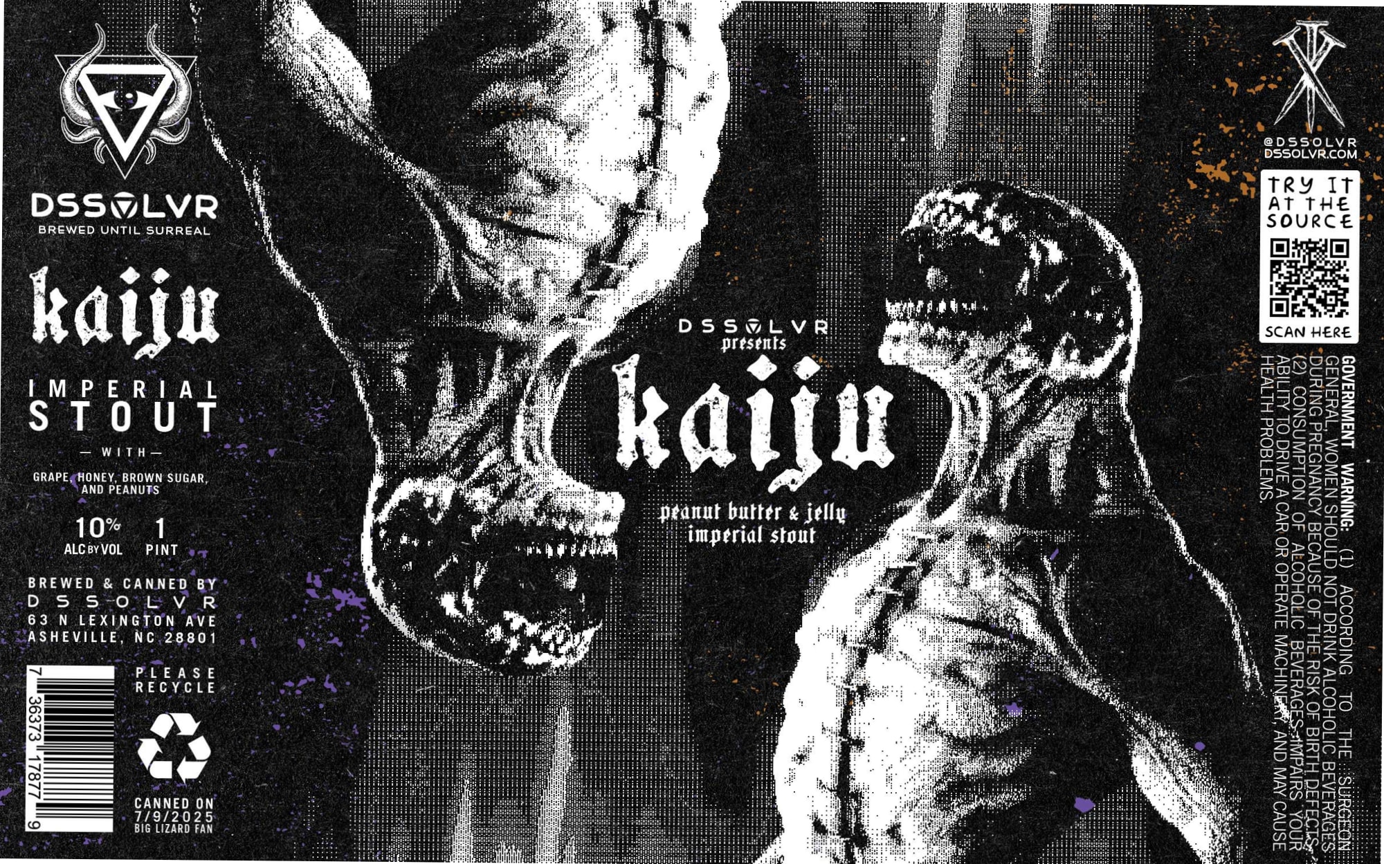 Kaiju by DSSOLVR - beer label