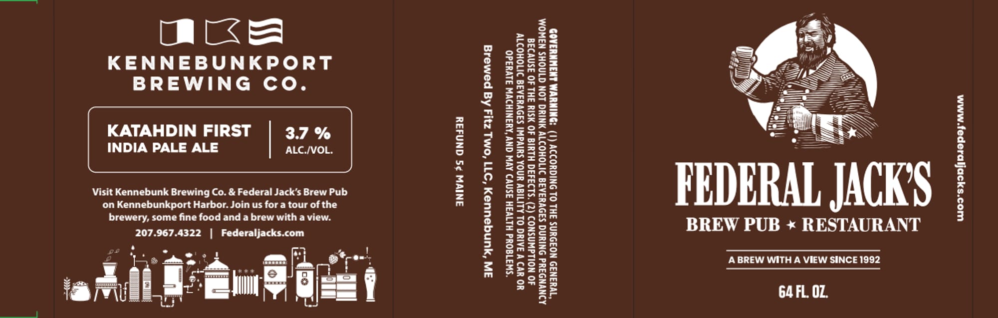 Katadhin First by Kennebunkport Brewing Co. - beer label