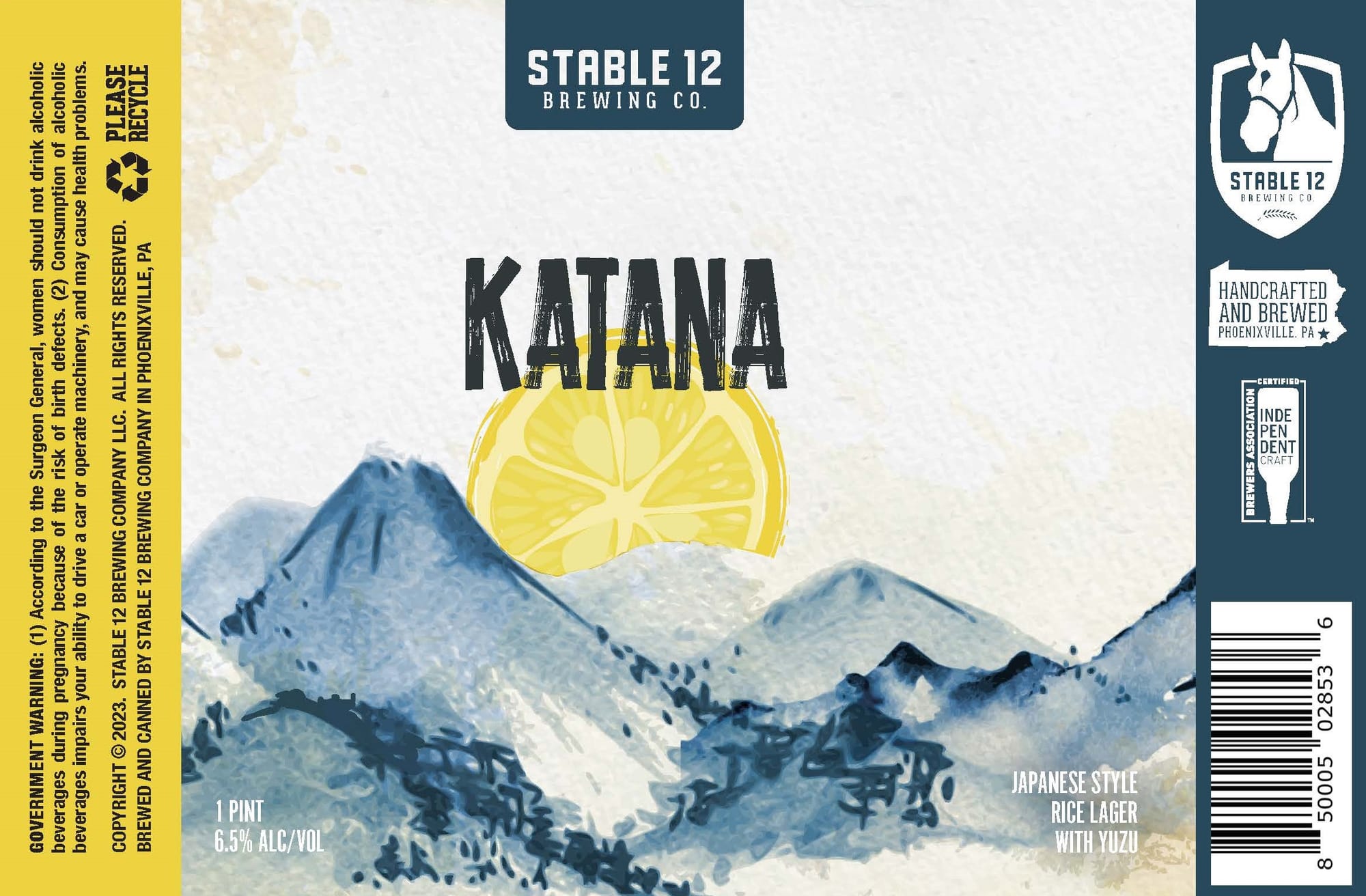 Katana by Stable 12 Brewing Co. - beer label
