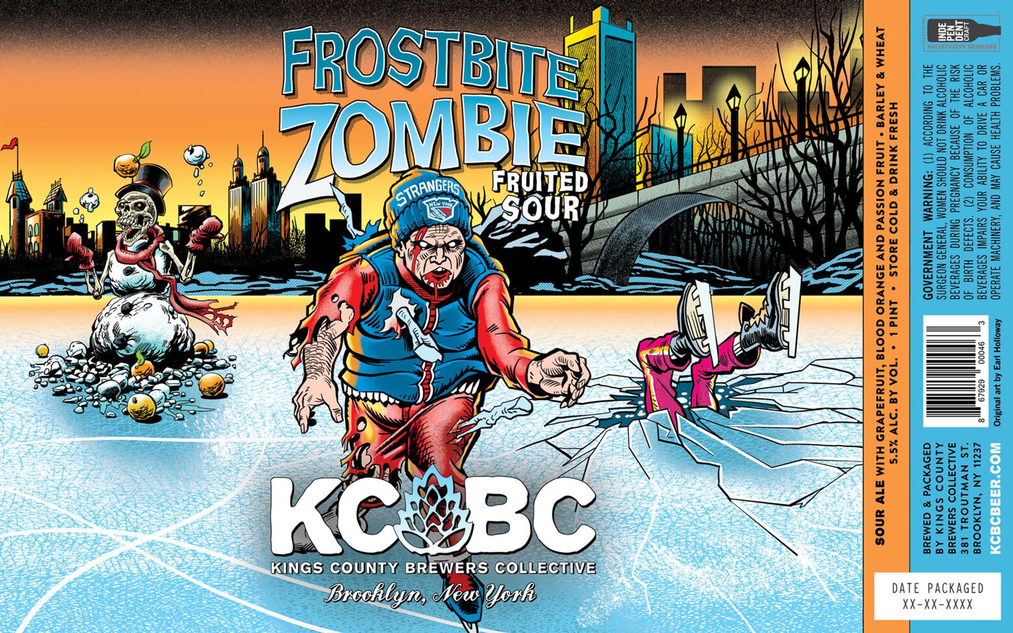 Frostbite Zombie by Kings County Brewers Collective - beer label