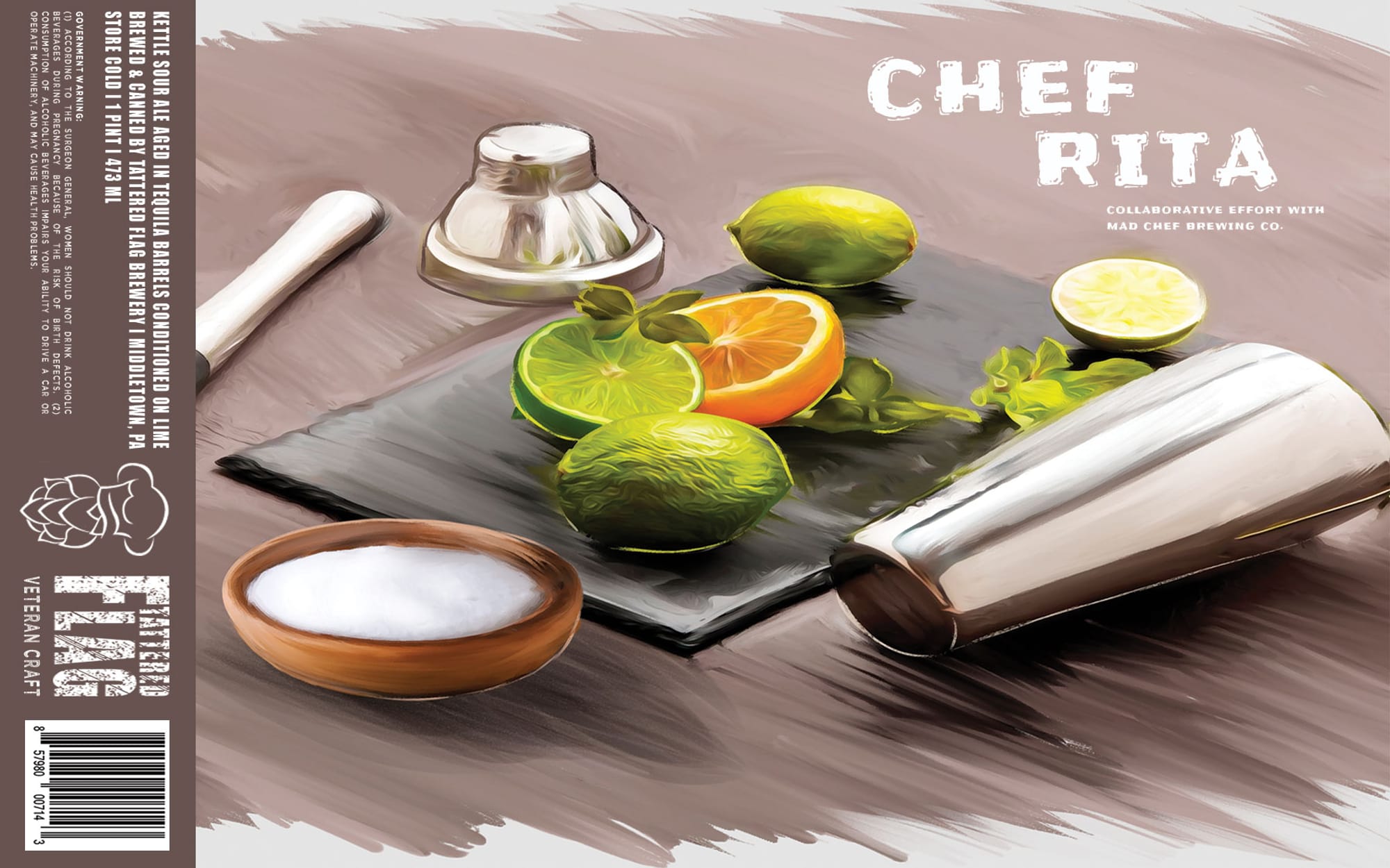 Chef Rita by Tattered Flag Brewery - beer label