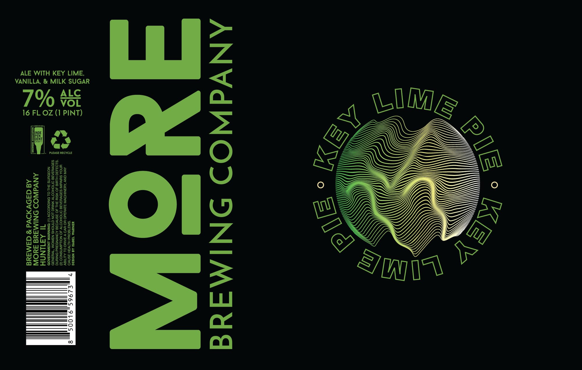 Key Lime Pie by More Brewing Company - beer label