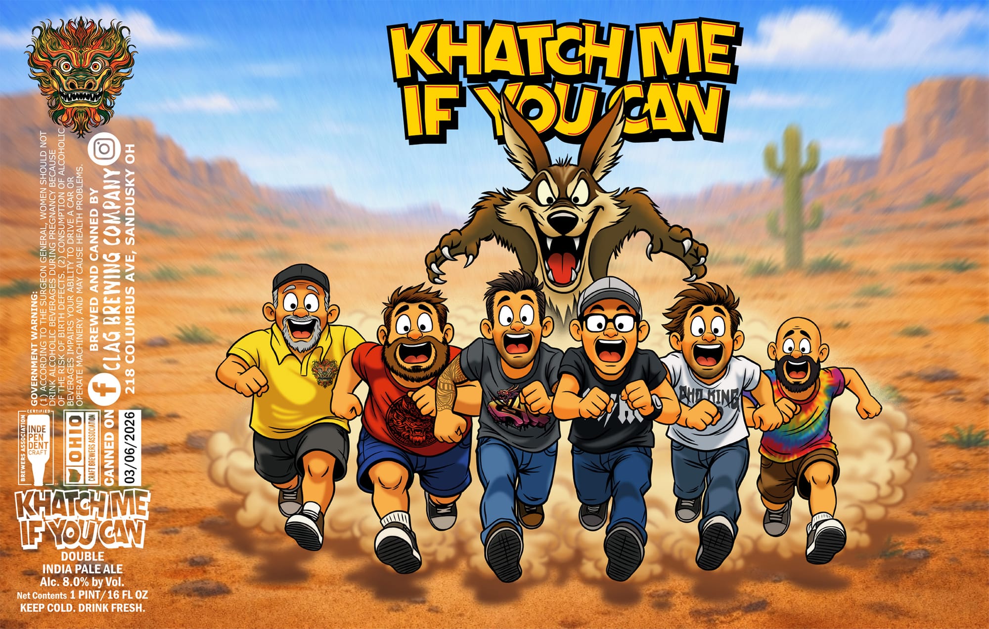 Khatch Me If You Can by Clag Brewing Company - beer label