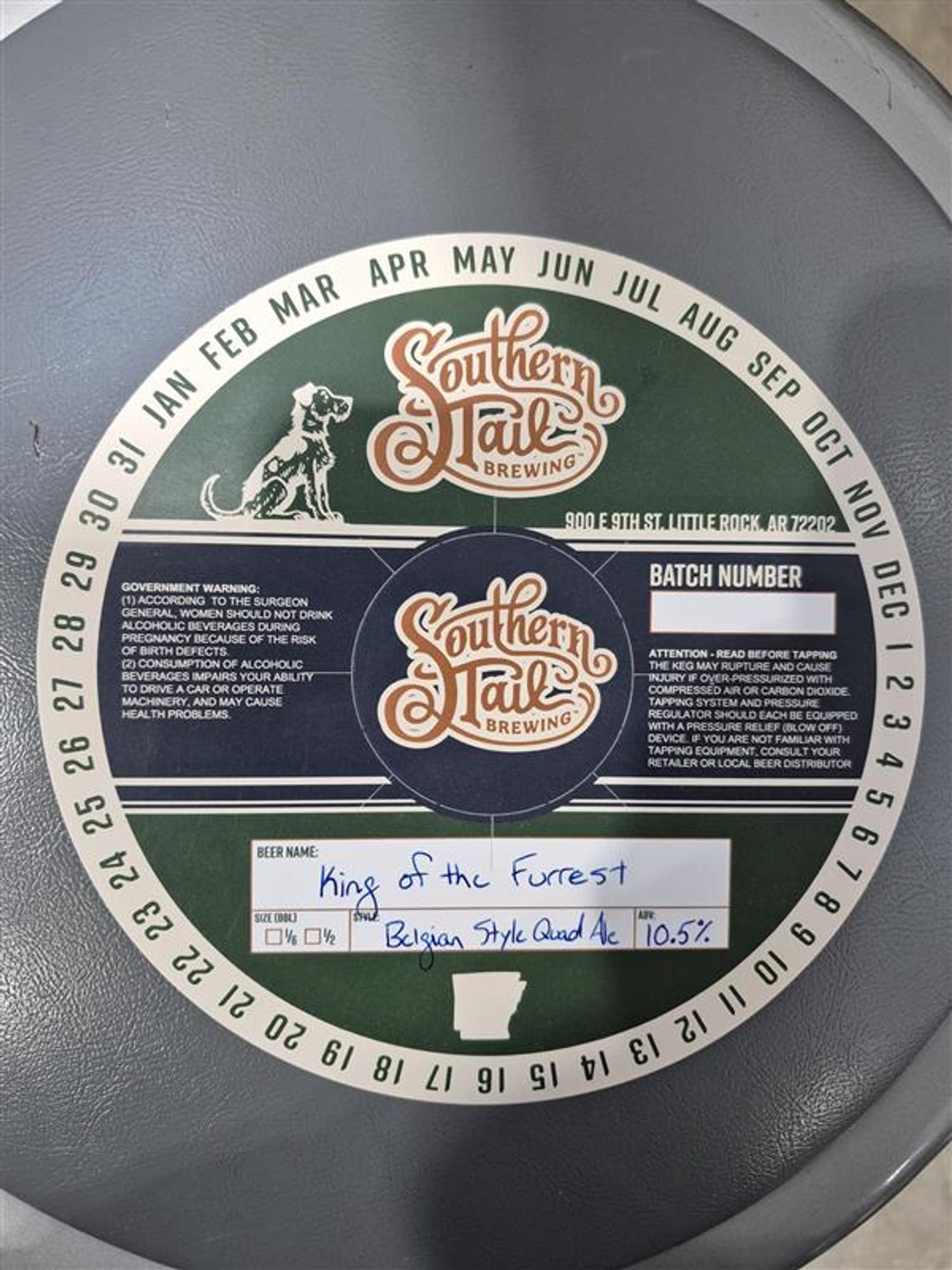 King of the Forrest by Southern Tail Brewing - beer label