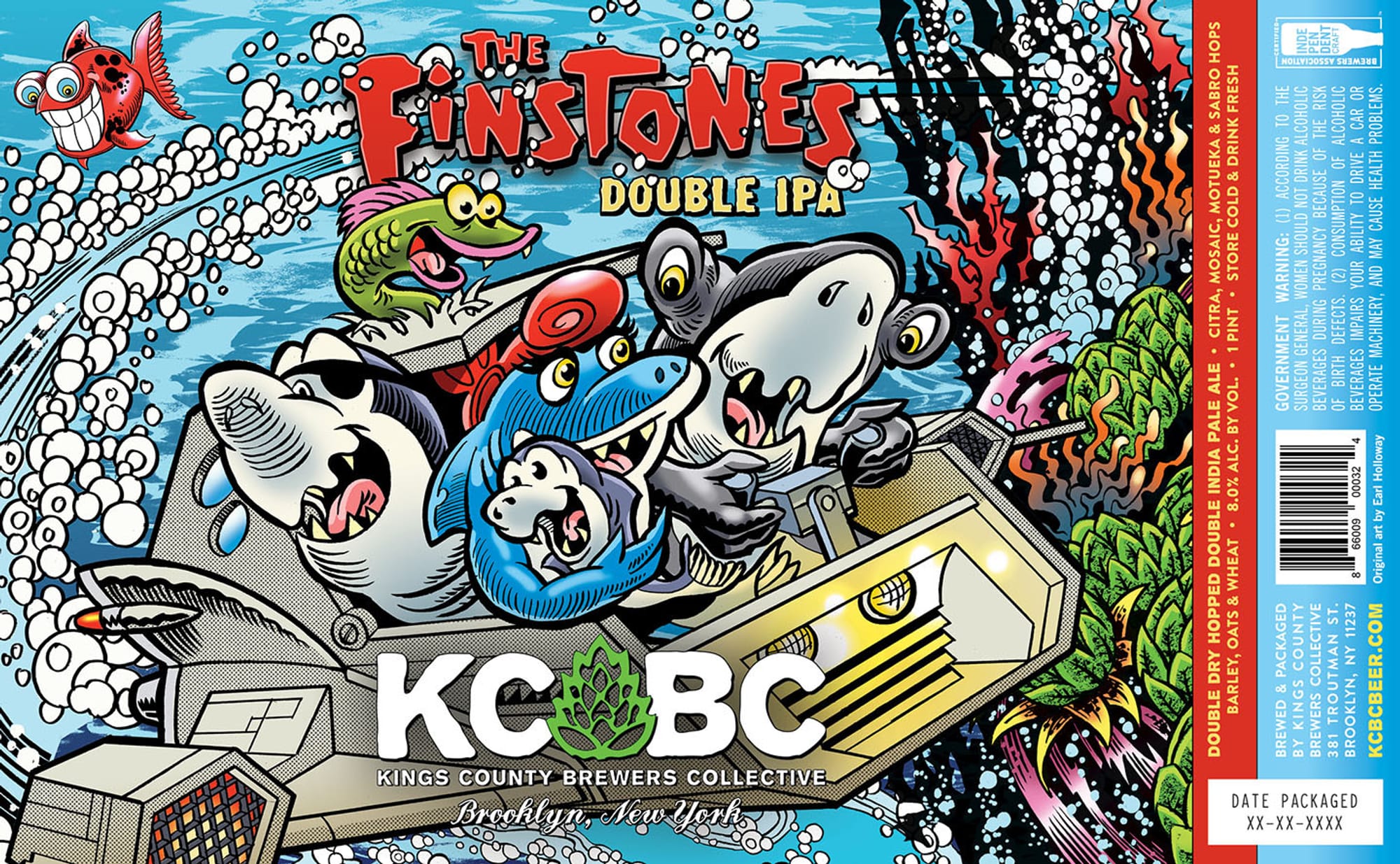 The Finestones Double IPA by Kings County Brewers Collective - beer label