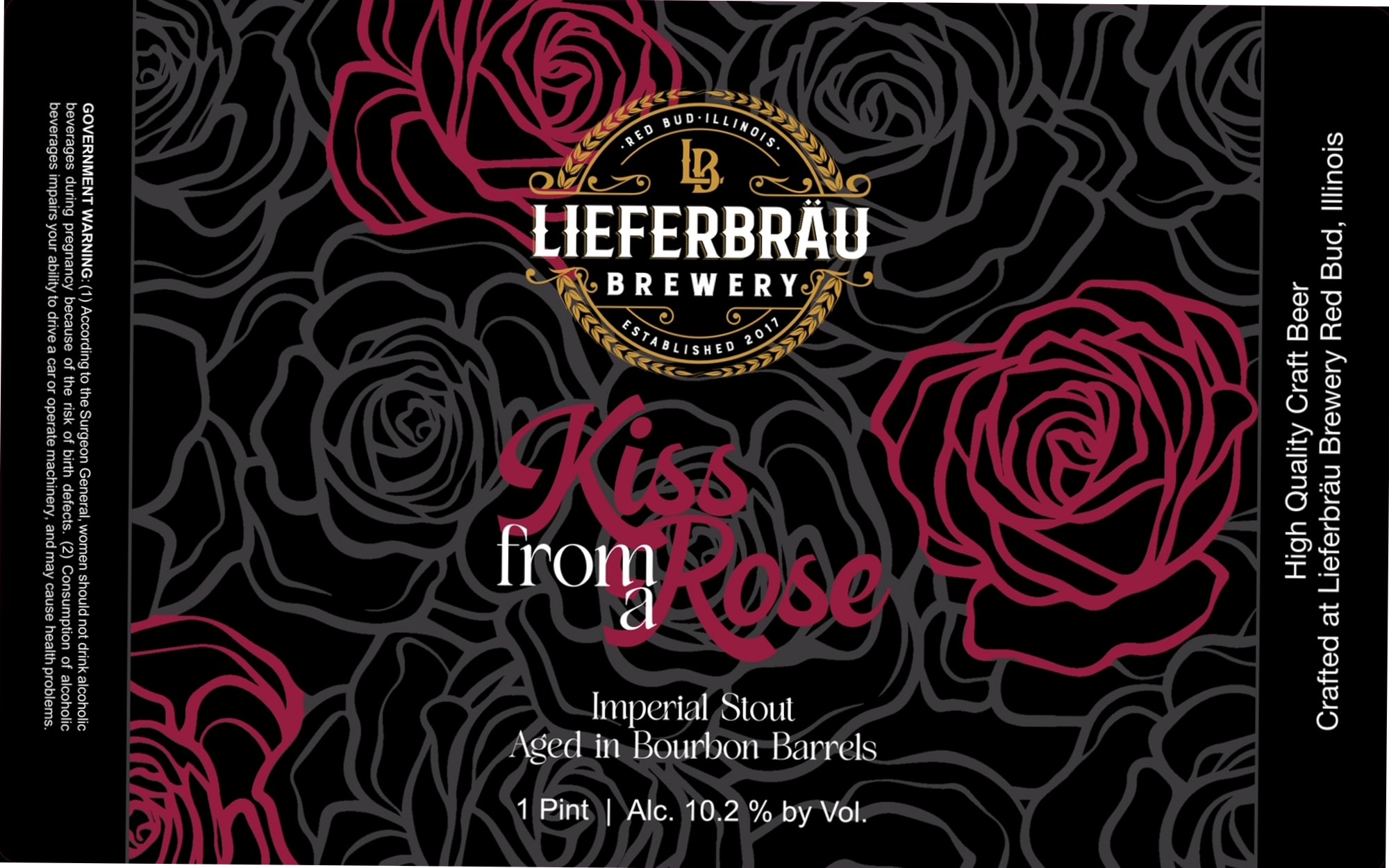 Kiss From a Rose by Lieferbräu Brewery - beer label