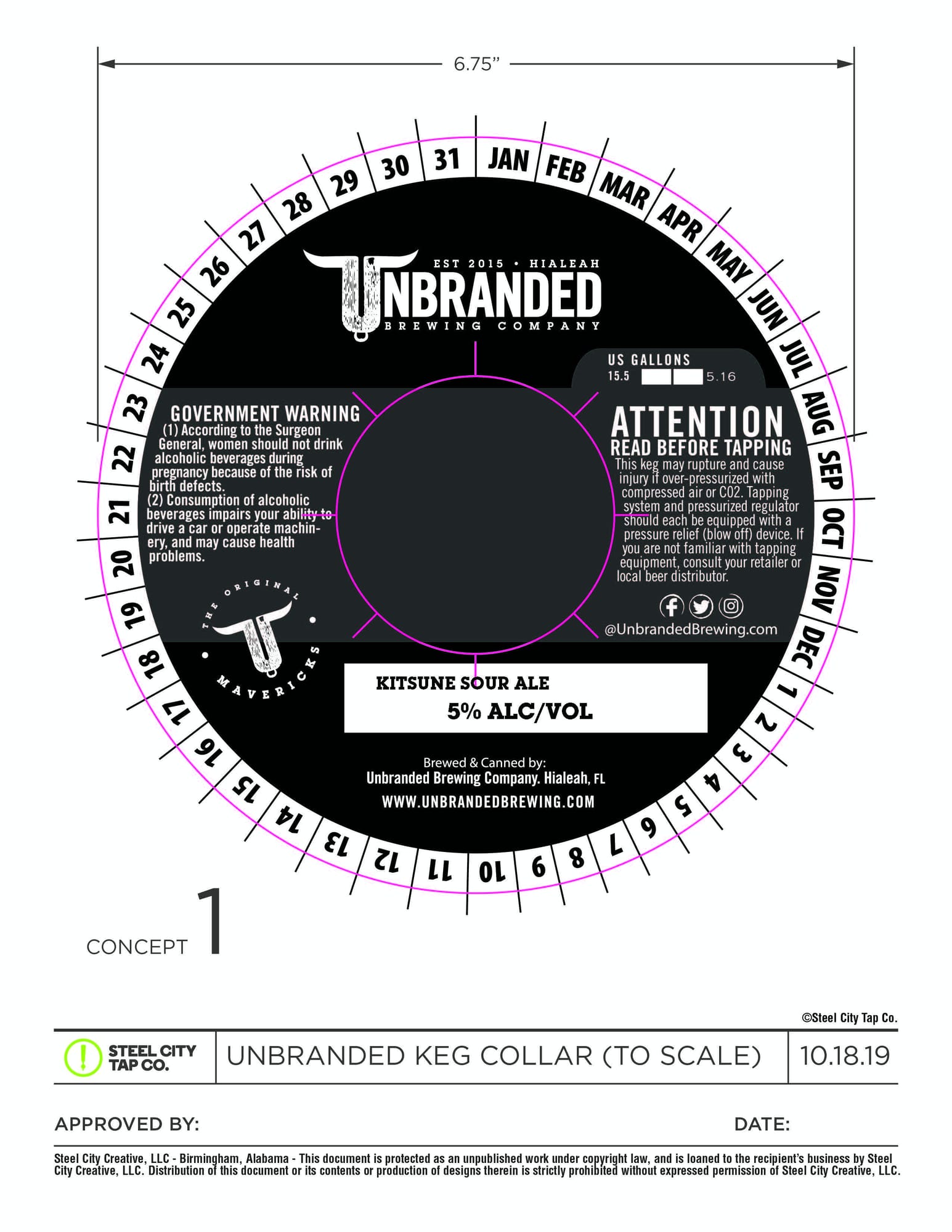 Kitsune Sour Ale by Unbranded Brewing Company - beer label