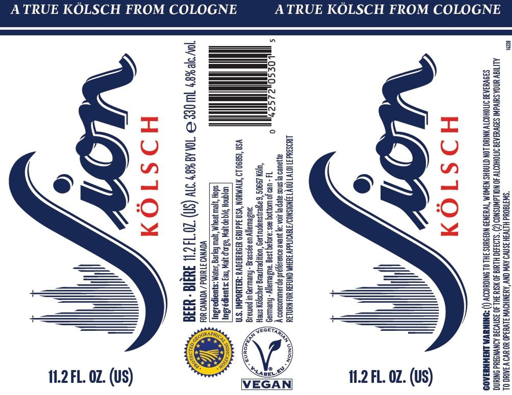Kölsch by Haus Kölscher Brauerei Gebrüder Früh KG - beer label