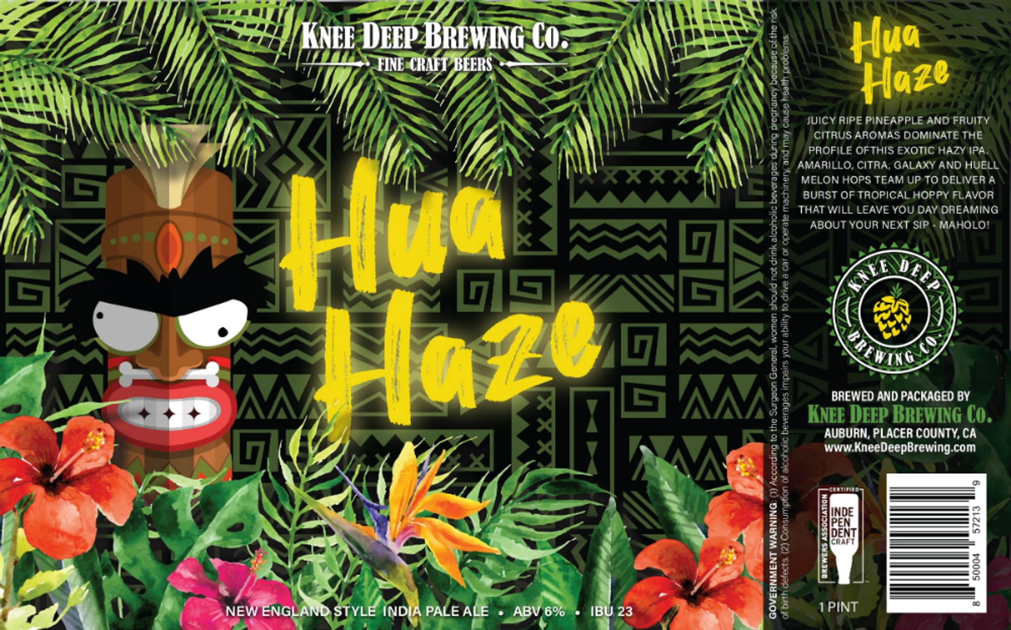 Hua Haze by Knee Deep Brewing Co. - beer label