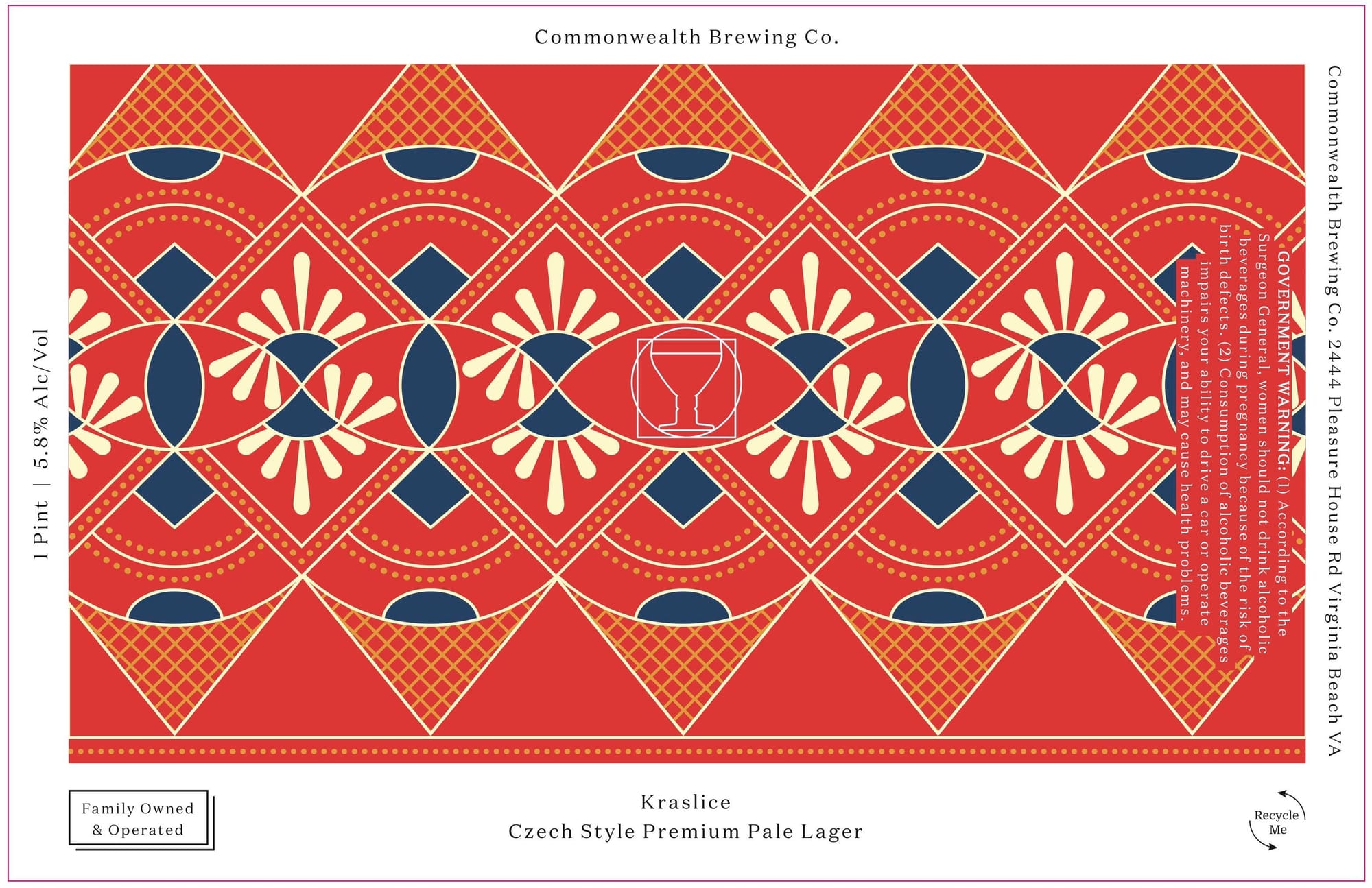 Kraslice by Commonwealth Brewing Co. - beer label