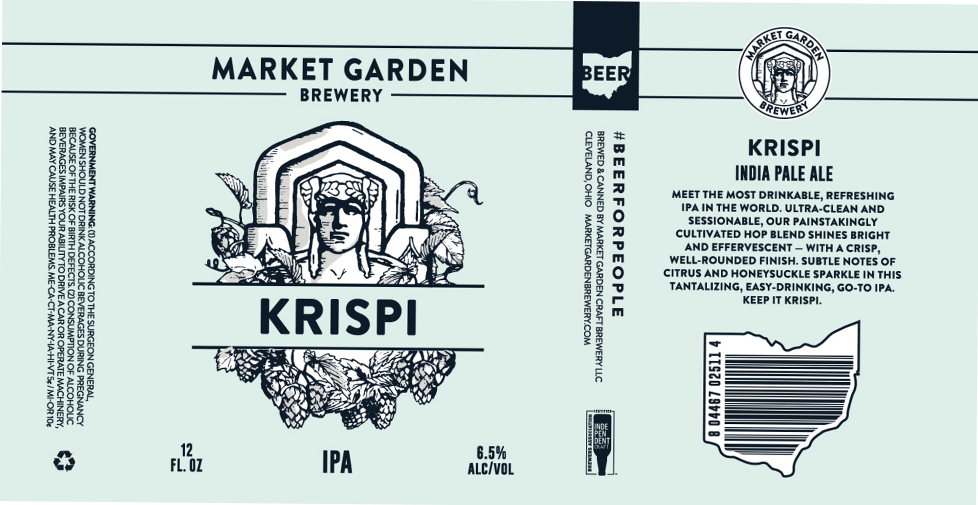Krispi by Market Garden Brewery - beer label