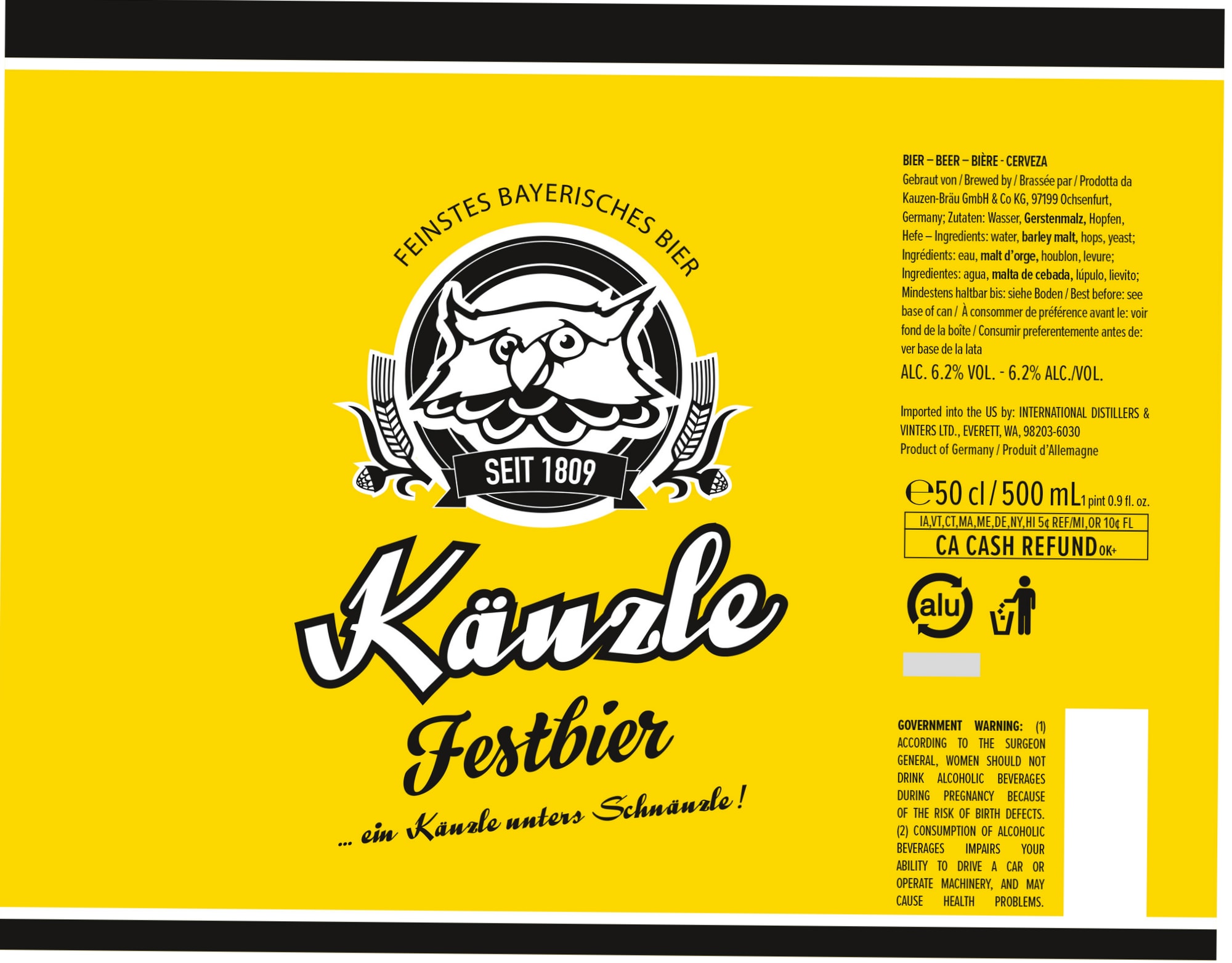 Käuzle Festbier by Kauzen-Bräu GmbH & Co. KG - beer label