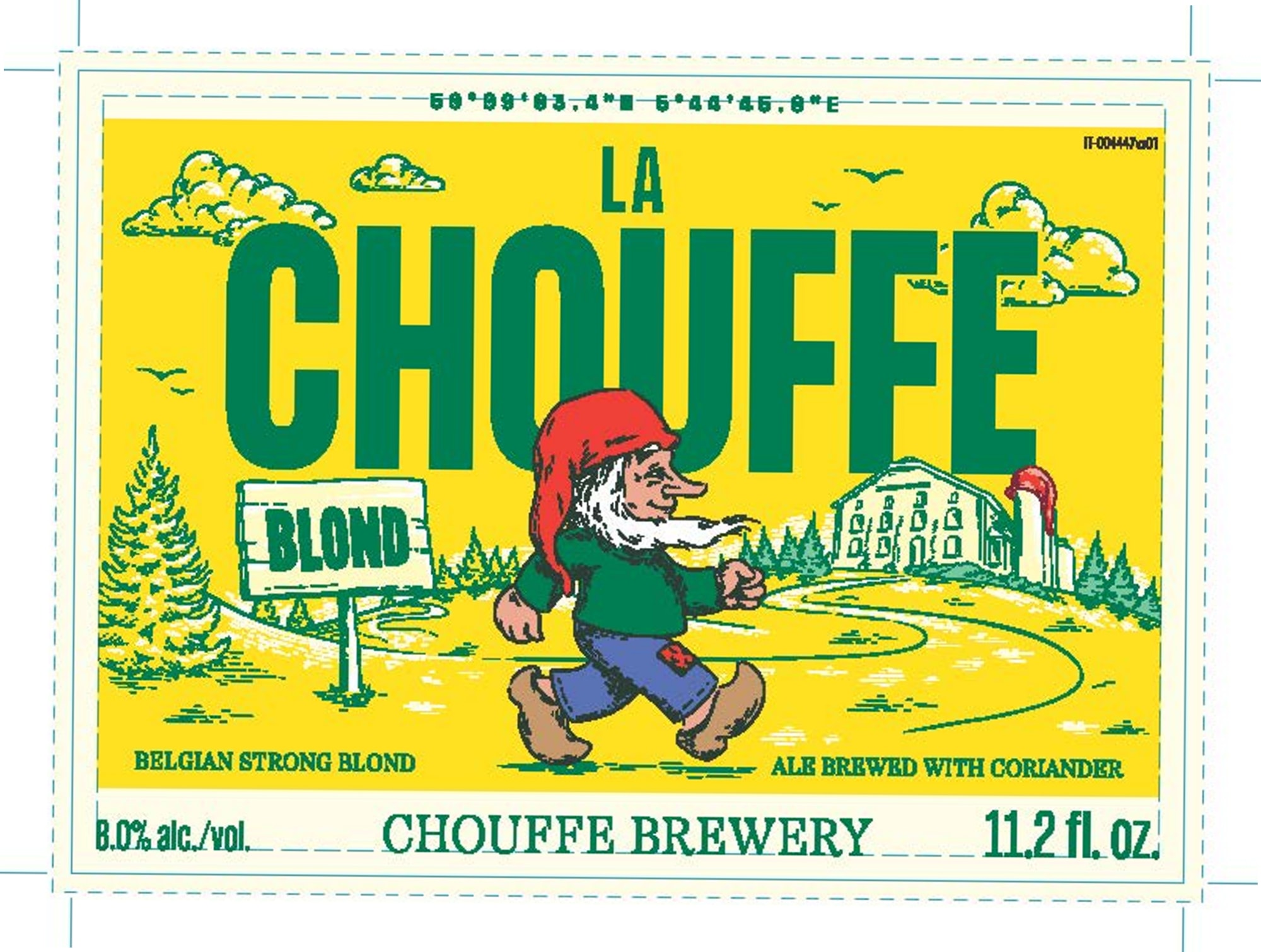 La Chouffe Blond by Brasserie d'Achouffe - beer label