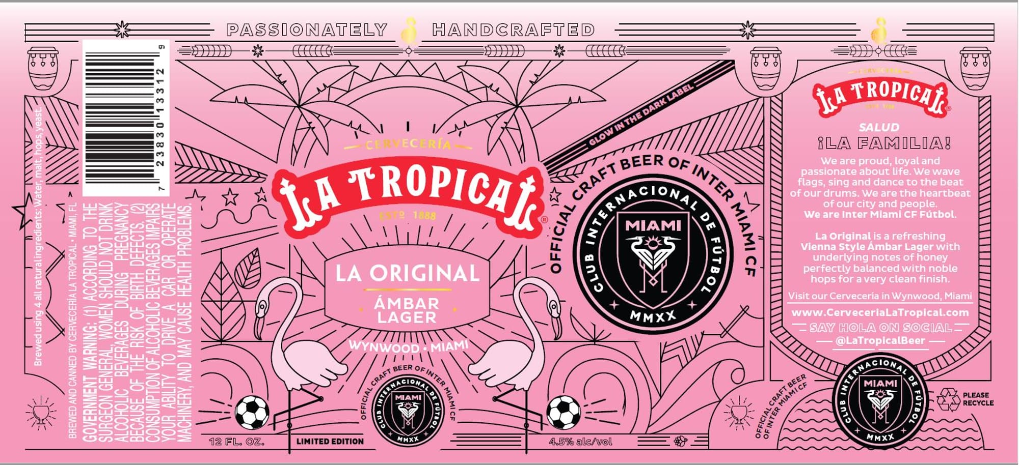 La Original by La Tropical - beer label