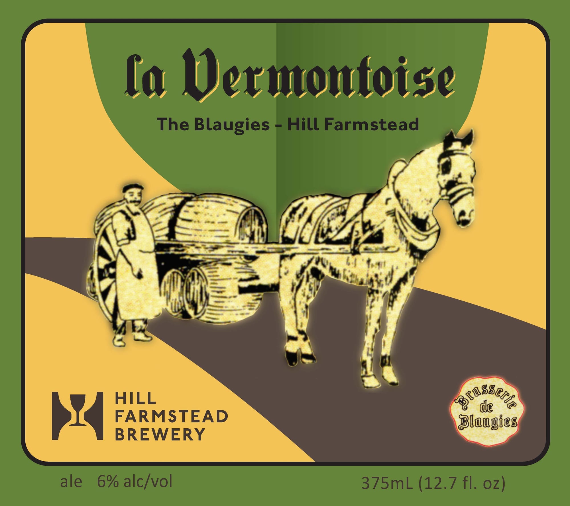 La Vermontoise – The Blaugies – Hill Farmstead by Brasserie de Blaugies / Hill Farmstead Brewery - beer label