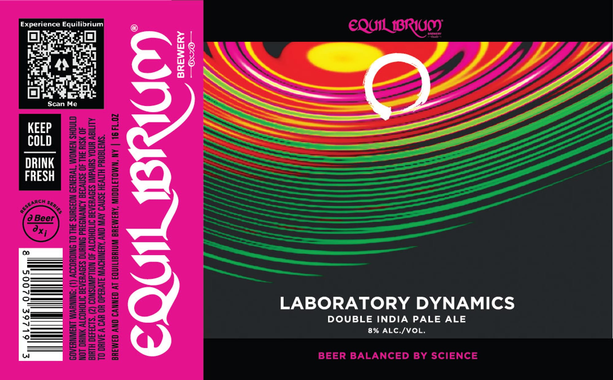 Laboratory Dynamics by Equilibrium Brewery - beer label