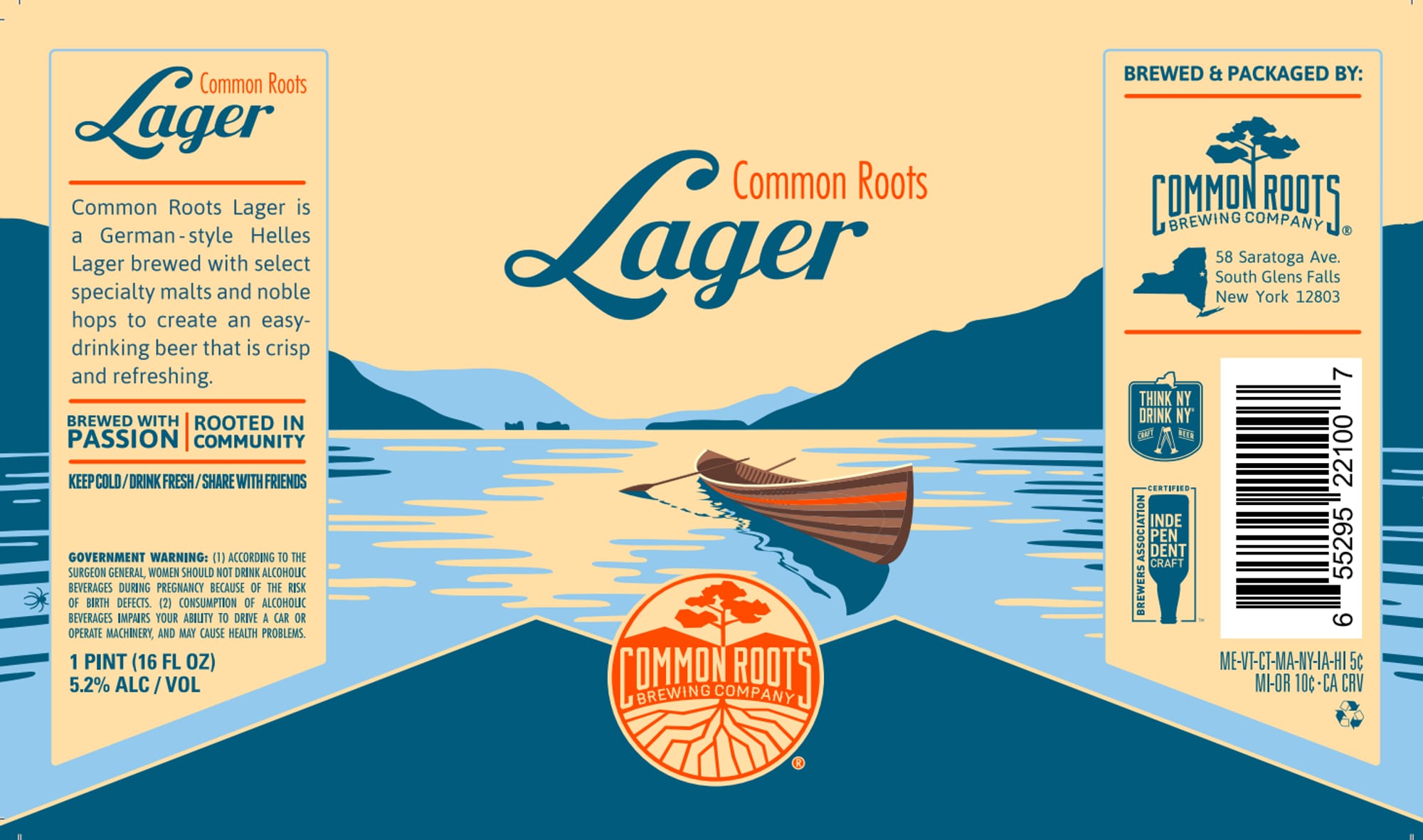 Lager by Common Roots Brewing Company - beer label